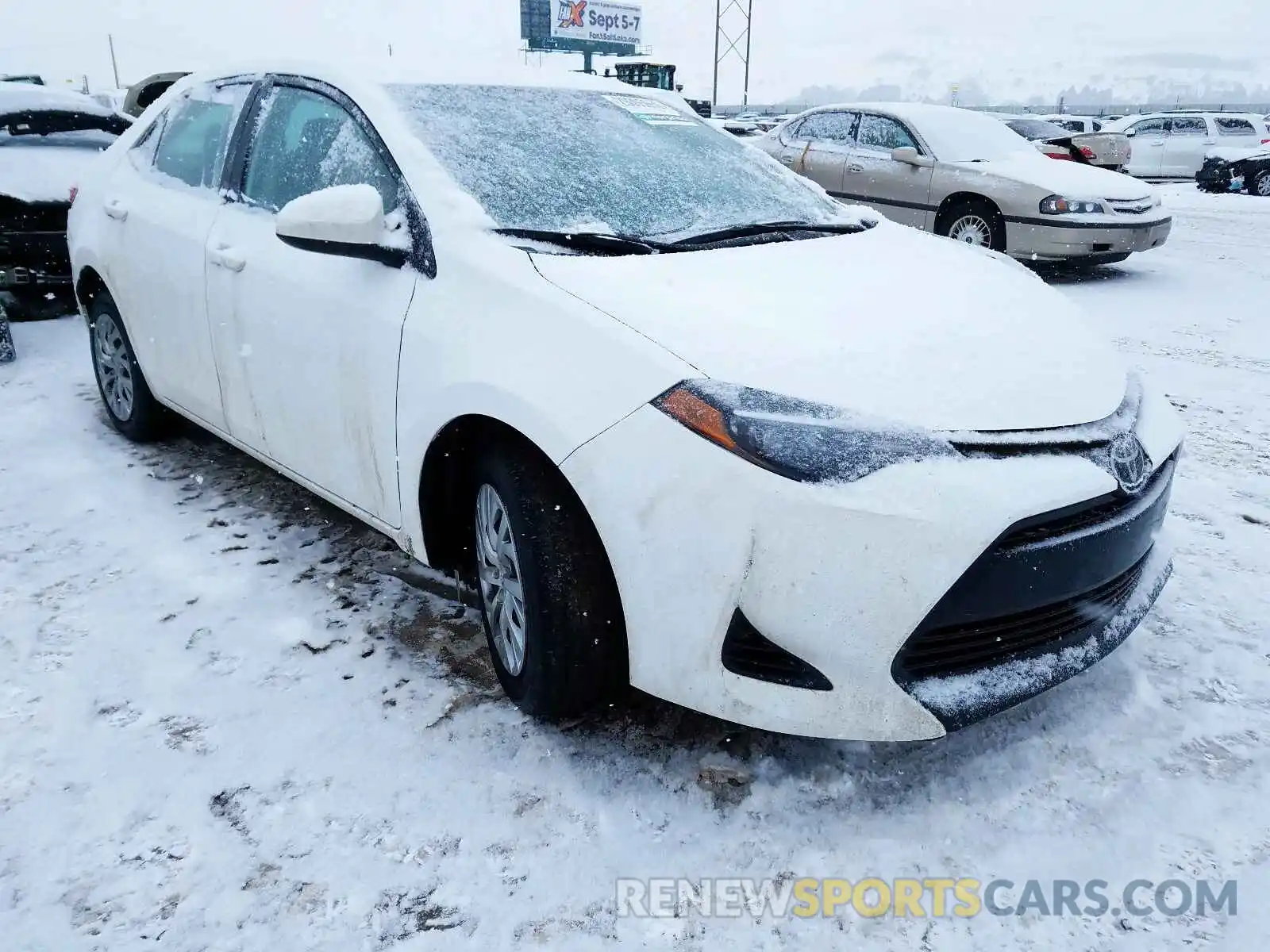 1 Photograph of a damaged car 5YFBURHE5KP938215 TOYOTA COROLLA 2019