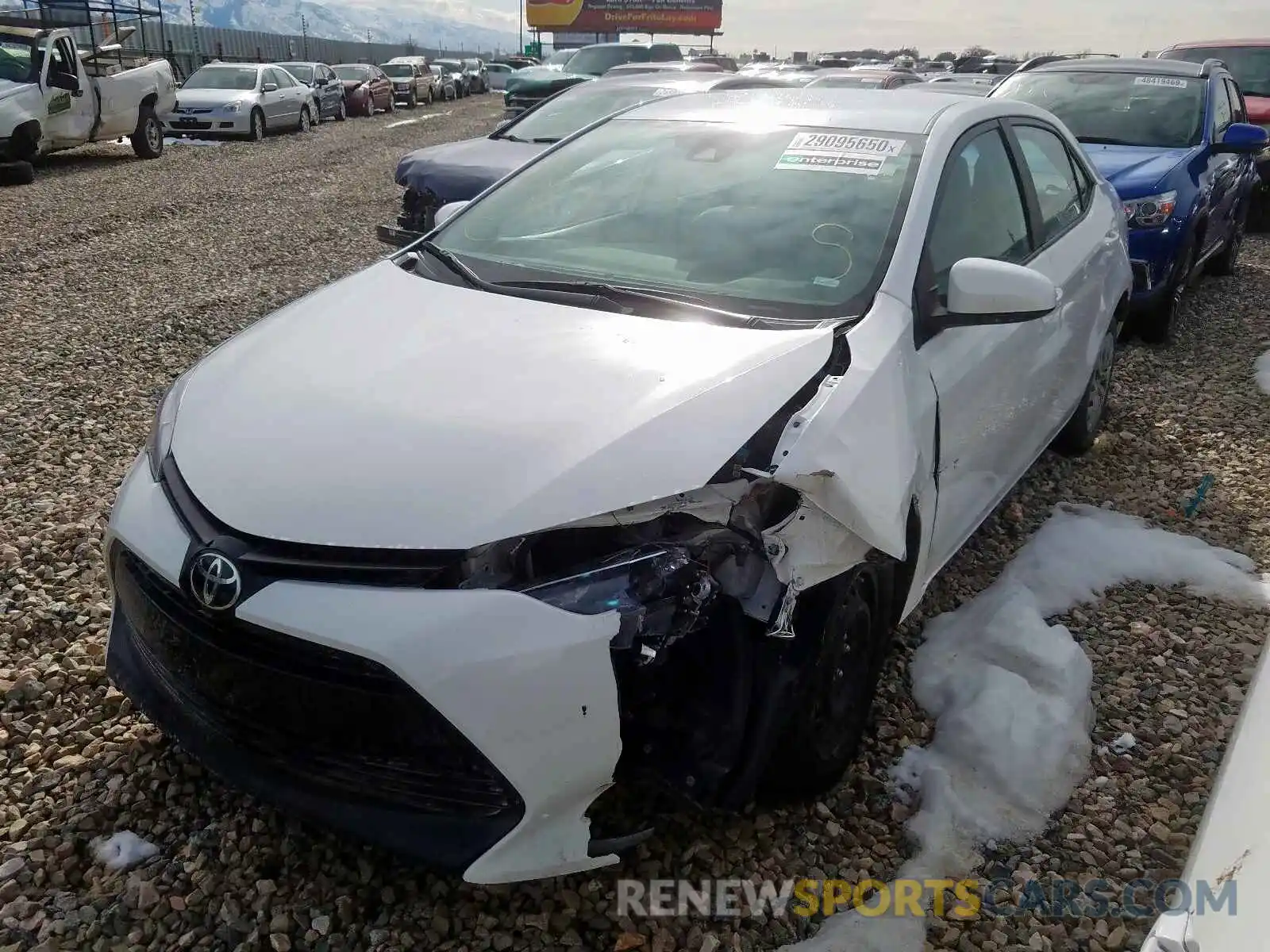 2 Photograph of a damaged car 5YFBURHE5KP938215 TOYOTA COROLLA 2019