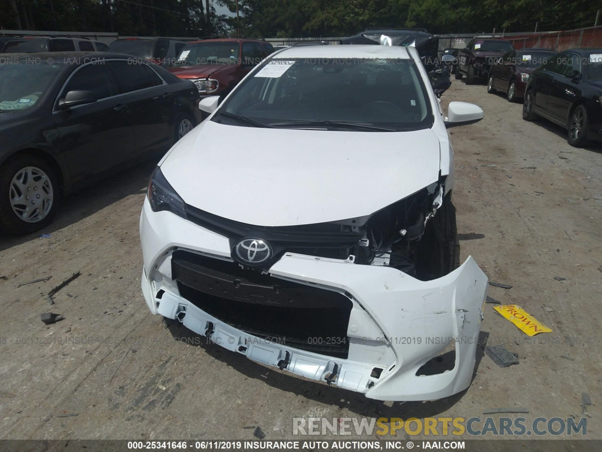 6 Photograph of a damaged car 5YFBURHE5KP938599 TOYOTA COROLLA 2019