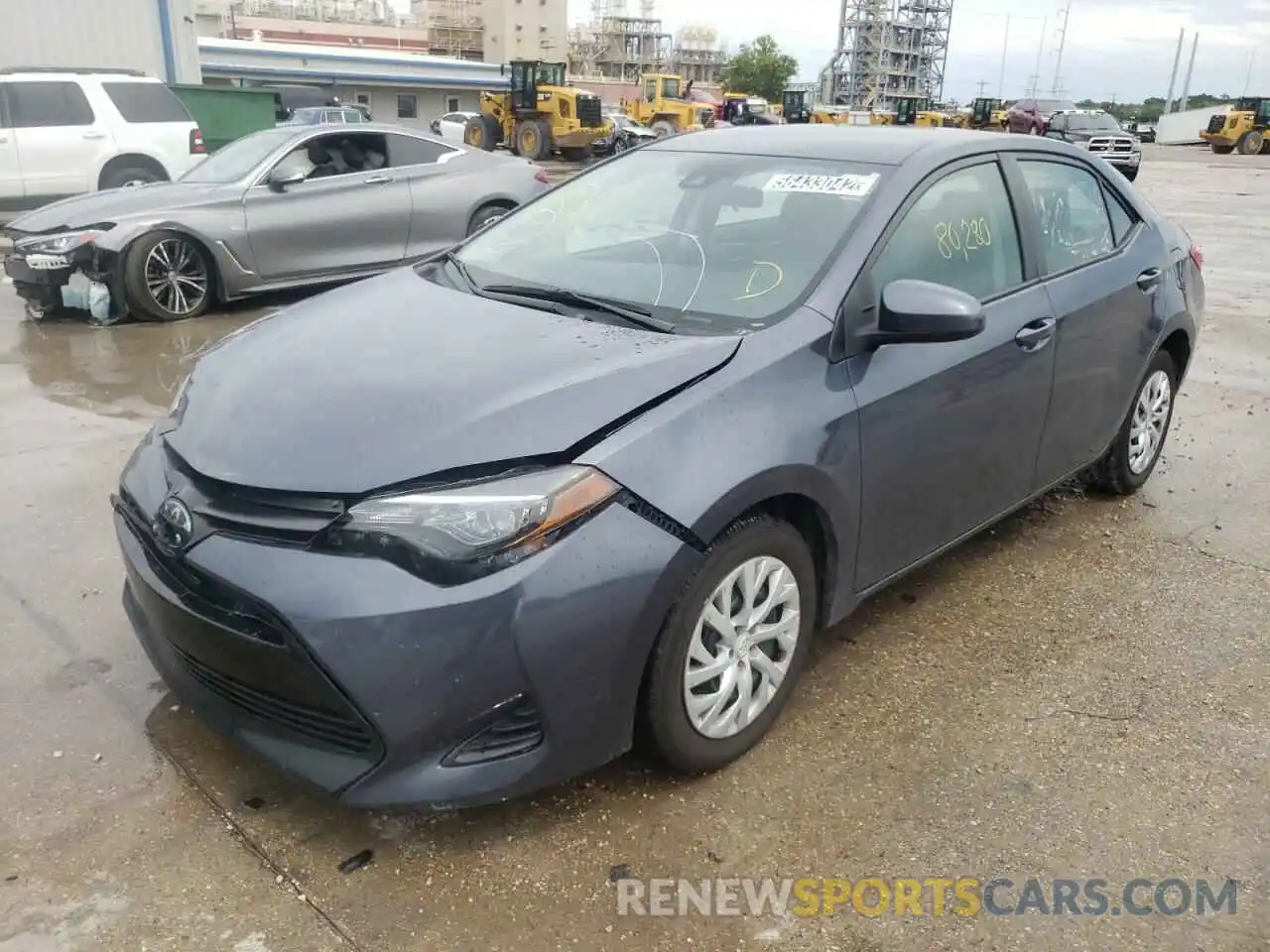 2 Photograph of a damaged car 5YFBURHE5KP938635 TOYOTA COROLLA 2019