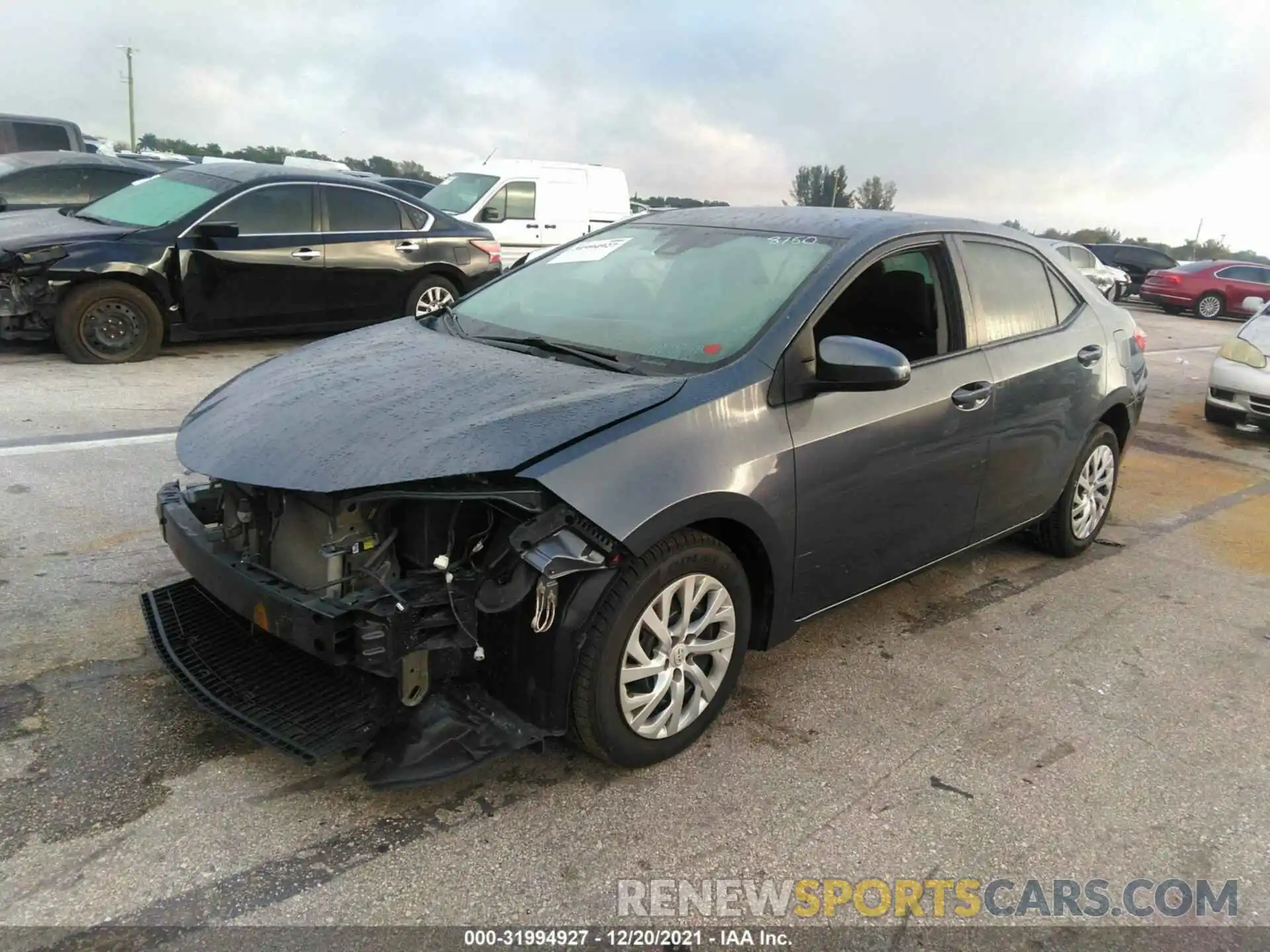 2 Photograph of a damaged car 5YFBURHE5KP938750 TOYOTA COROLLA 2019