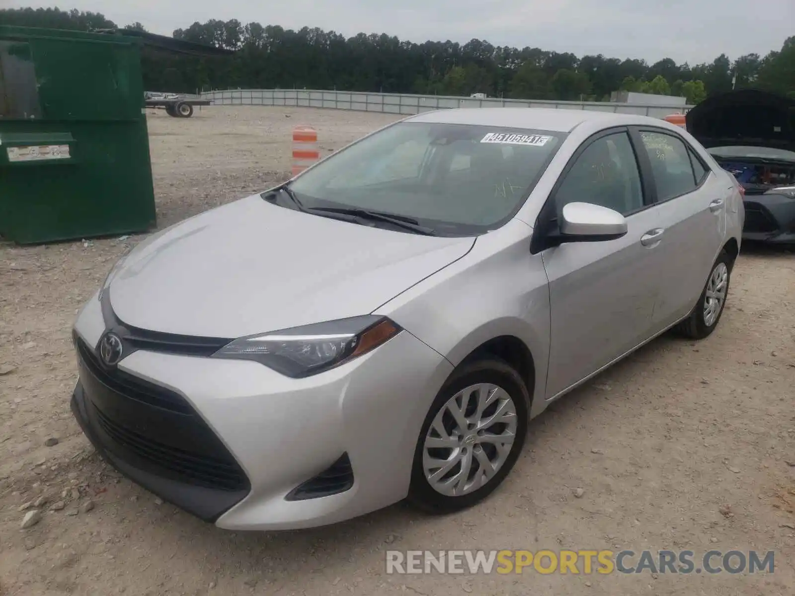 2 Photograph of a damaged car 5YFBURHE5KP938859 TOYOTA COROLLA 2019