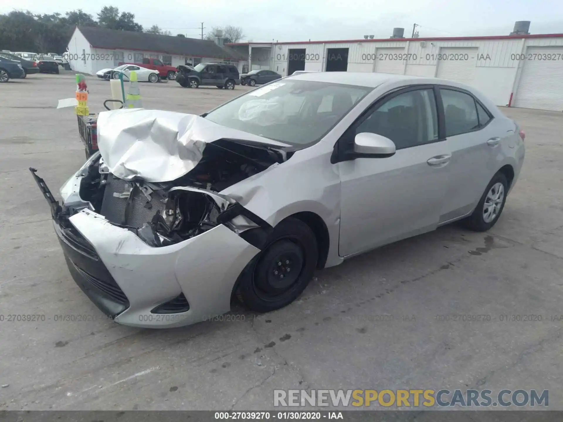 2 Photograph of a damaged car 5YFBURHE5KP939381 TOYOTA COROLLA 2019