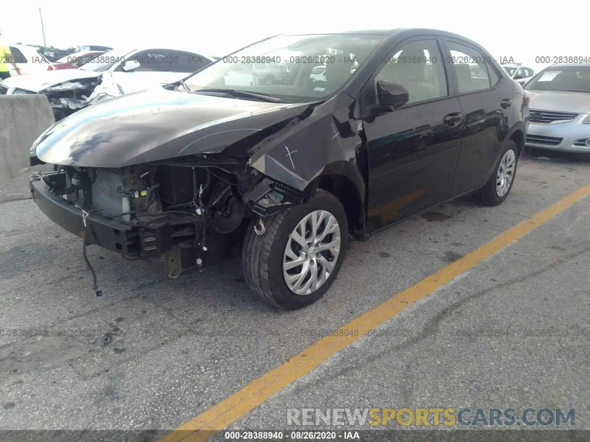 2 Photograph of a damaged car 5YFBURHE5KP939560 TOYOTA COROLLA 2019