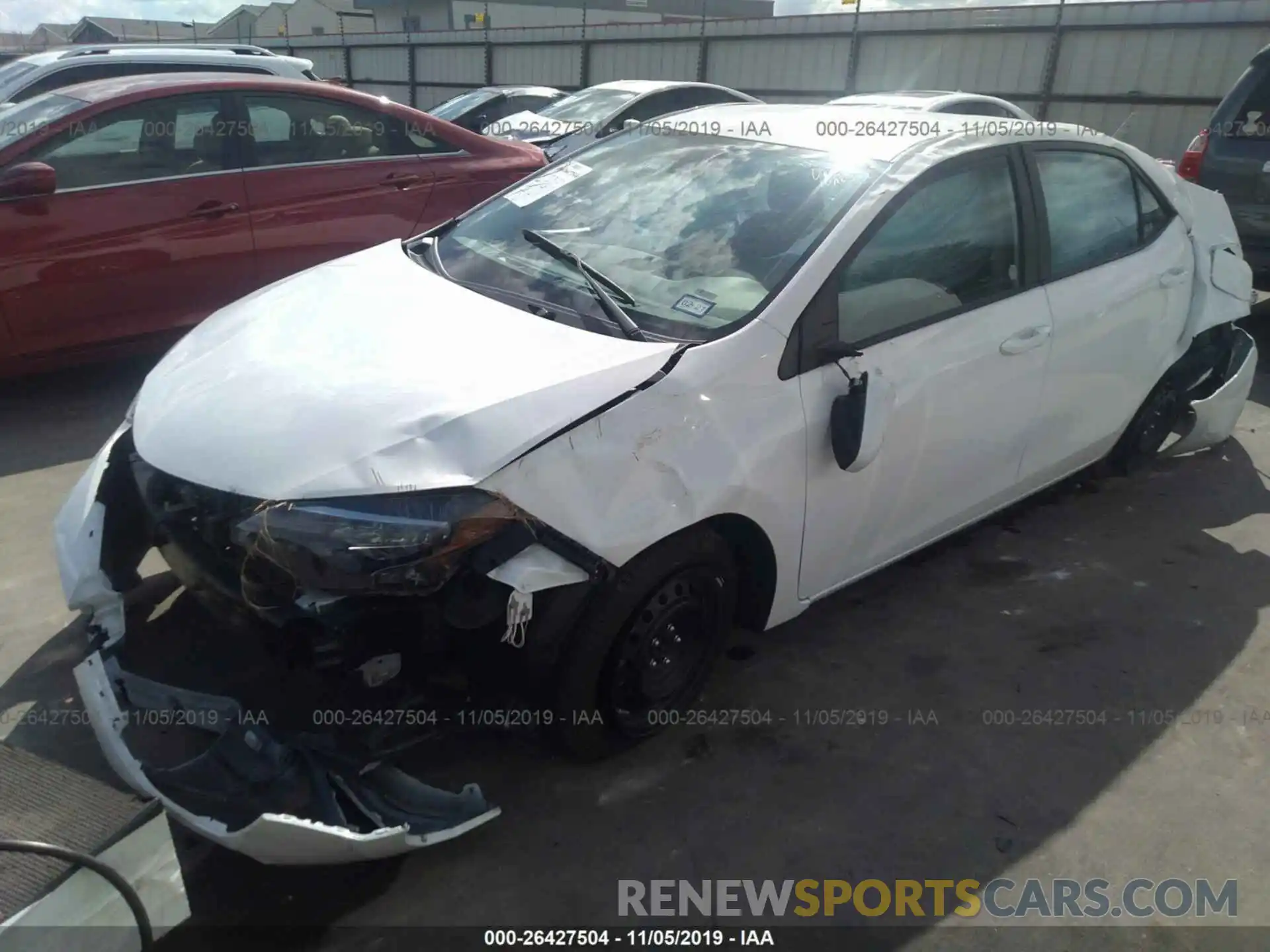 2 Photograph of a damaged car 5YFBURHE5KP939610 TOYOTA COROLLA 2019