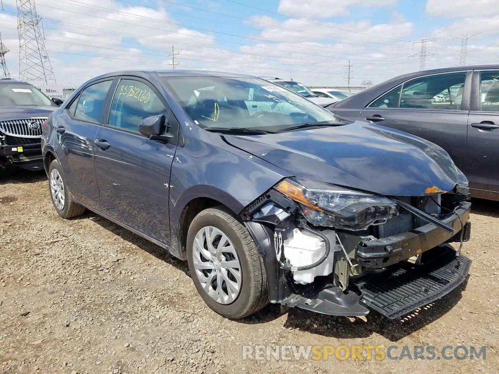 1 Photograph of a damaged car 5YFBURHE5KP939722 TOYOTA COROLLA 2019