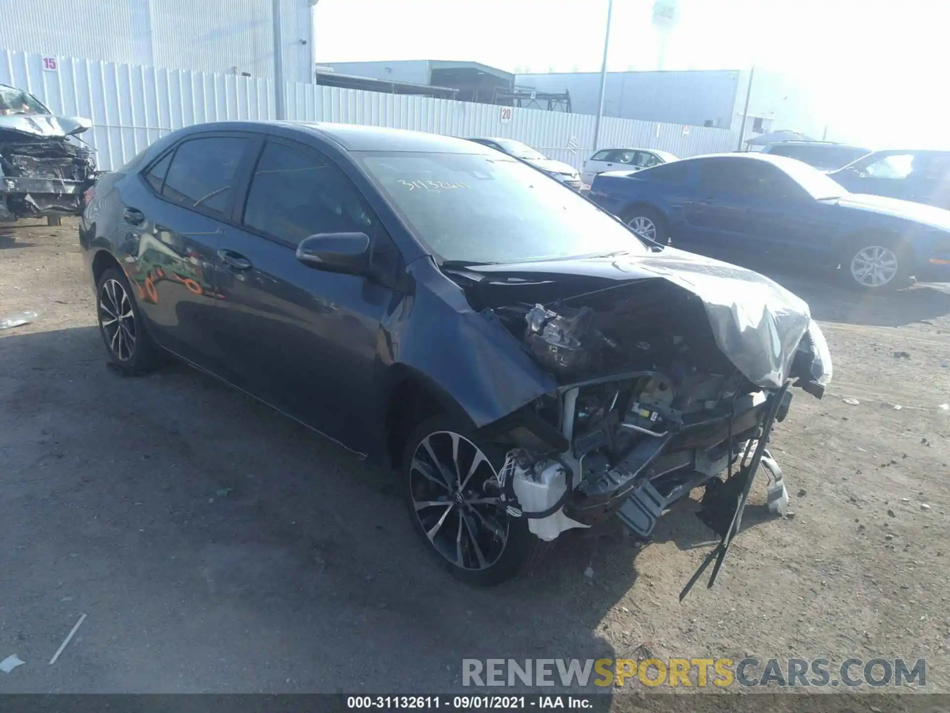 1 Photograph of a damaged car 5YFBURHE5KP939834 TOYOTA COROLLA 2019