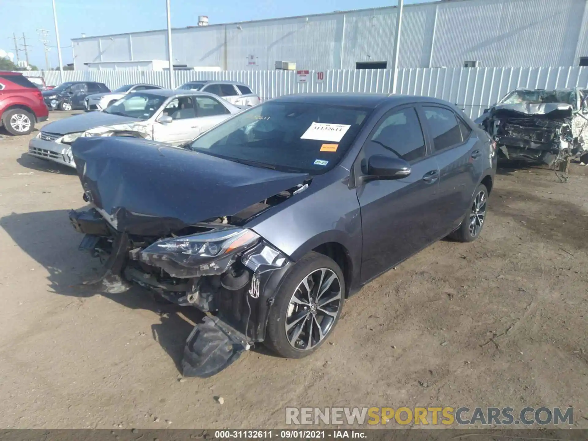 2 Photograph of a damaged car 5YFBURHE5KP939834 TOYOTA COROLLA 2019