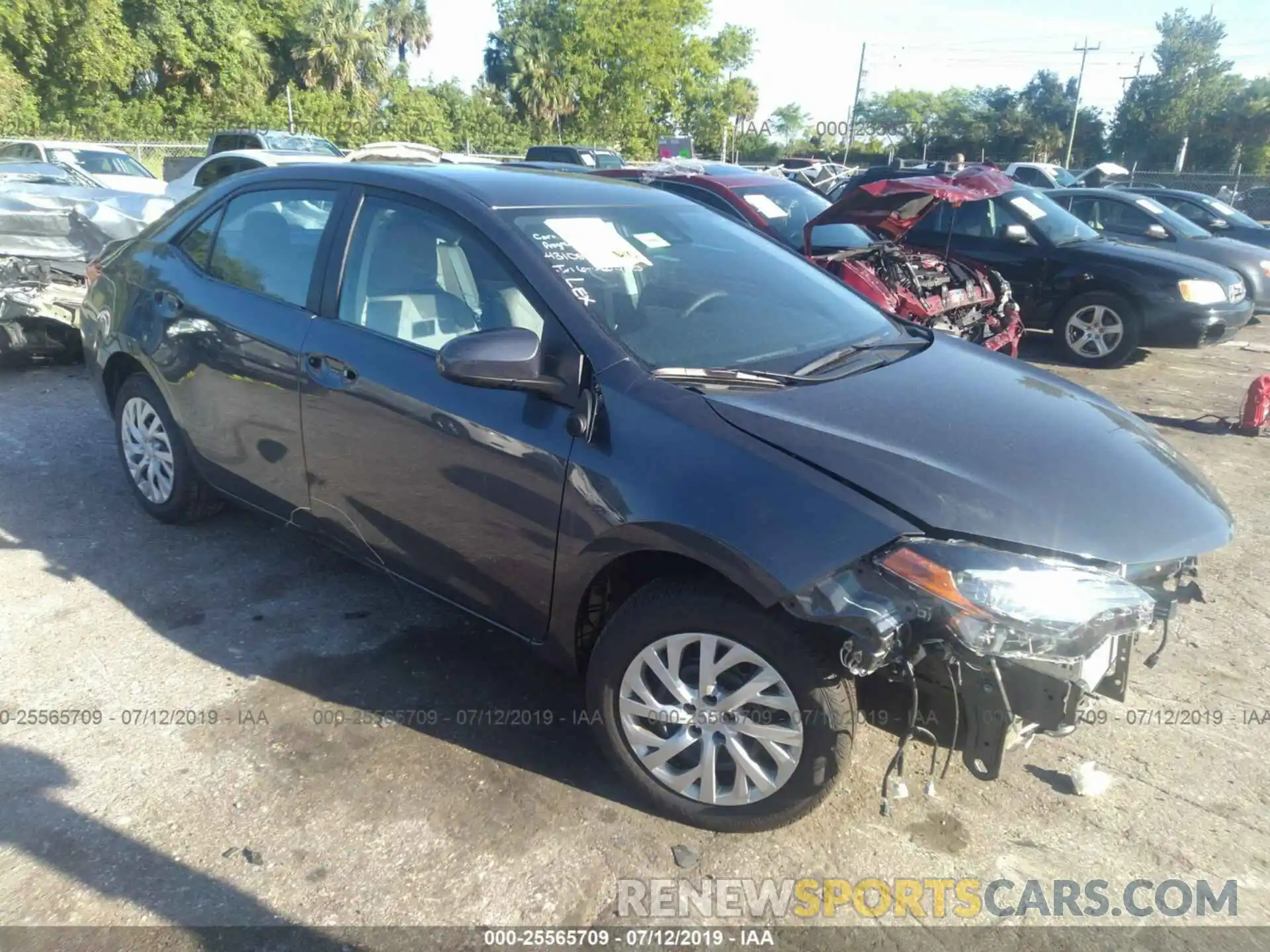 1 Photograph of a damaged car 5YFBURHE5KP939896 TOYOTA COROLLA 2019