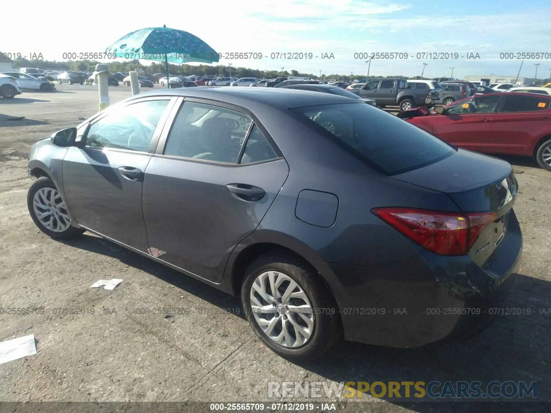 3 Photograph of a damaged car 5YFBURHE5KP939896 TOYOTA COROLLA 2019