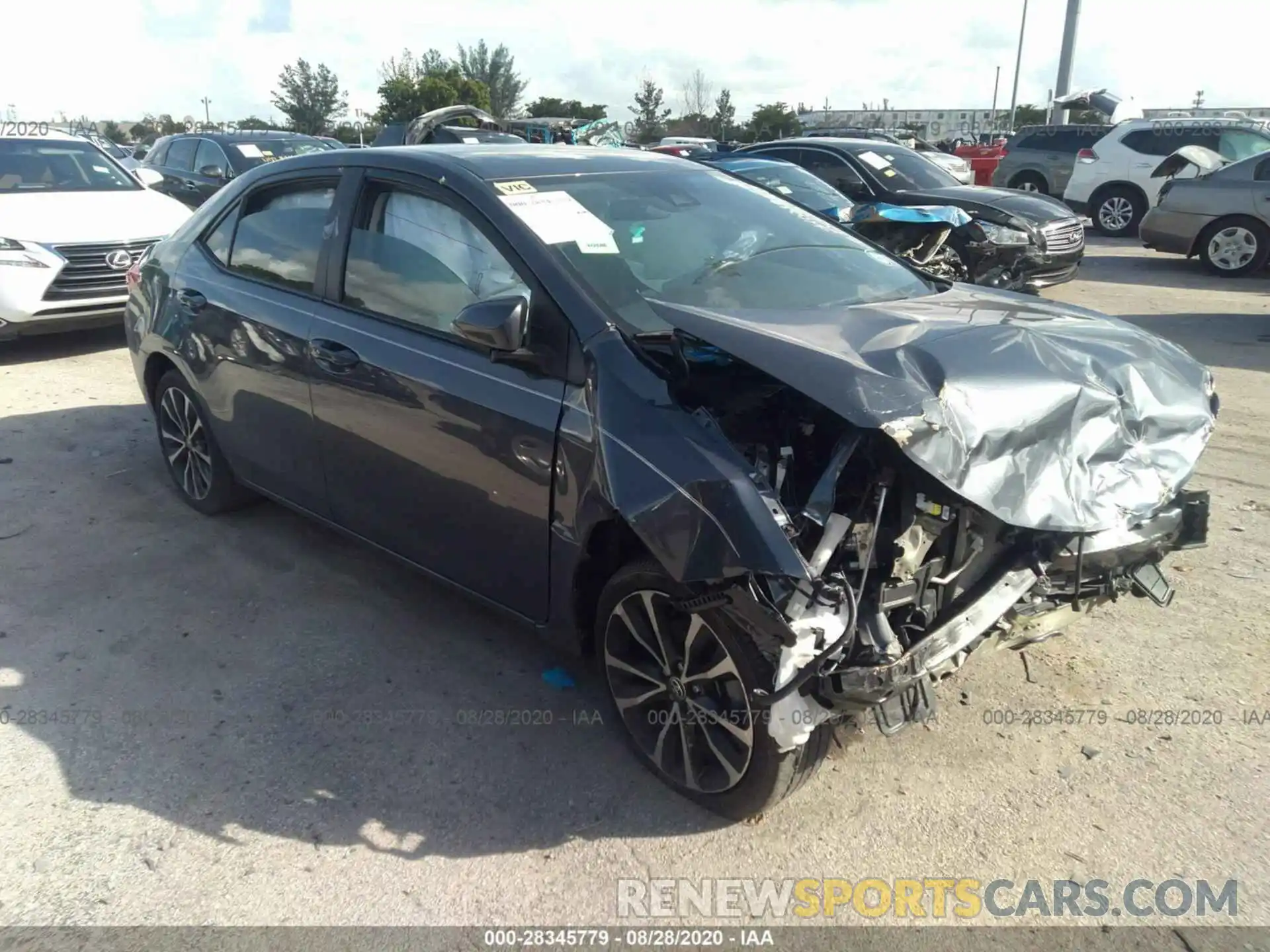 1 Photograph of a damaged car 5YFBURHE5KP940210 TOYOTA COROLLA 2019