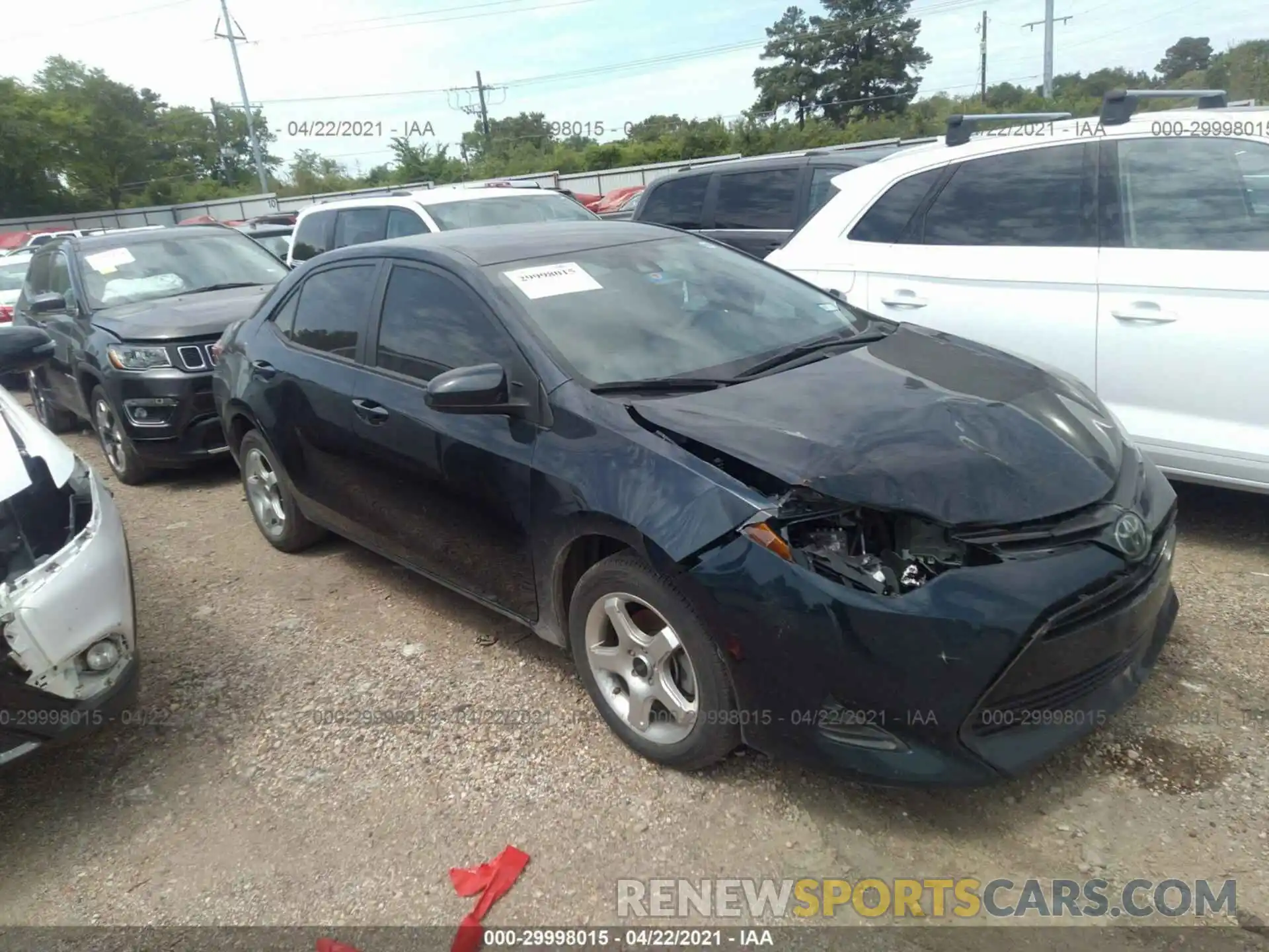 1 Photograph of a damaged car 5YFBURHE5KP940241 TOYOTA COROLLA 2019