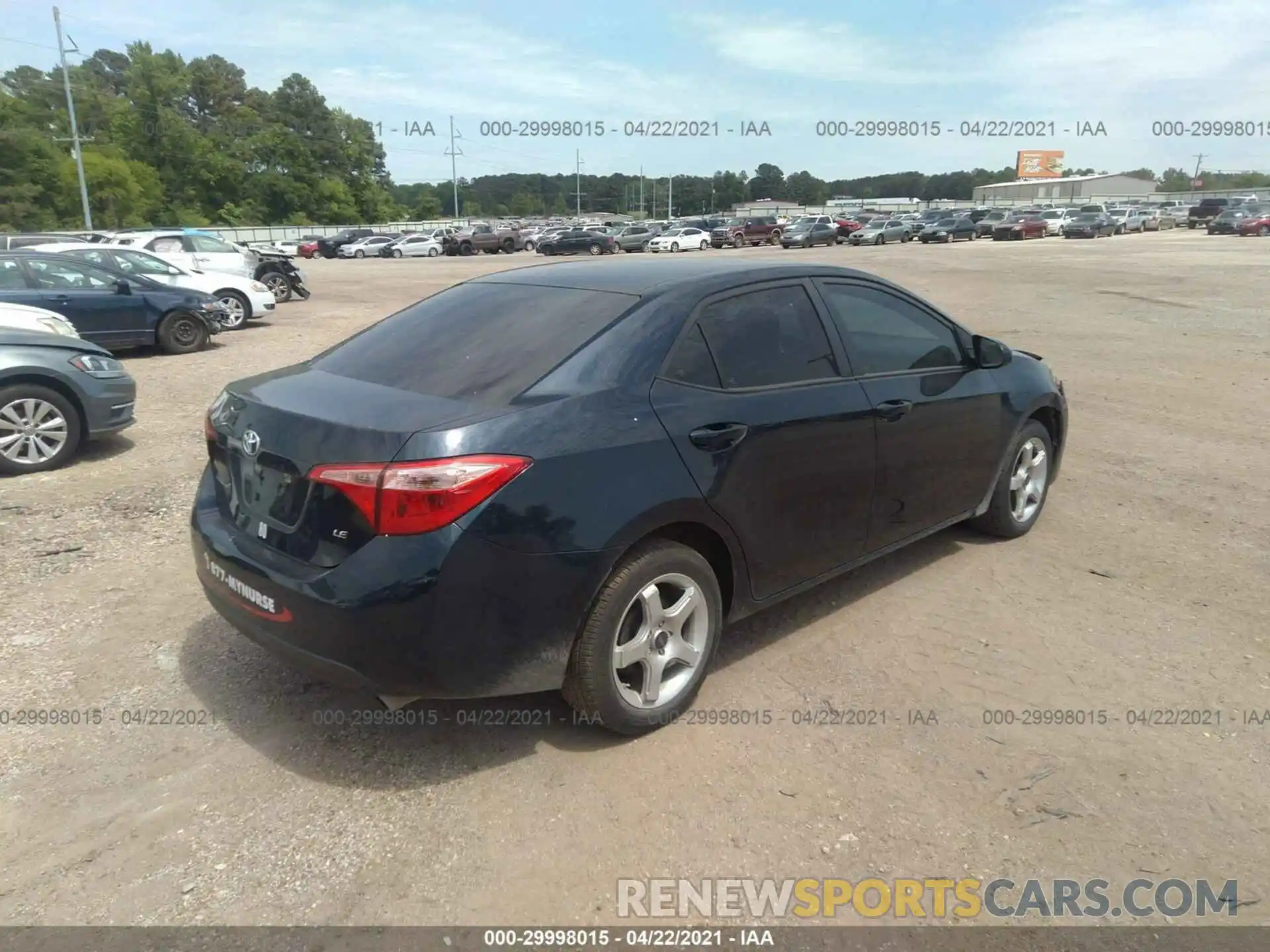 4 Photograph of a damaged car 5YFBURHE5KP940241 TOYOTA COROLLA 2019