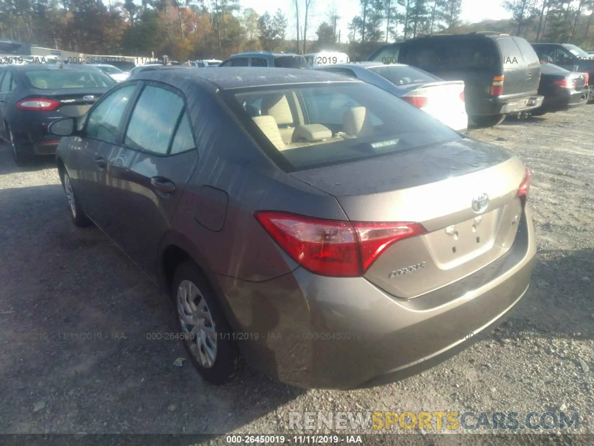 3 Photograph of a damaged car 5YFBURHE5KP940255 TOYOTA COROLLA 2019