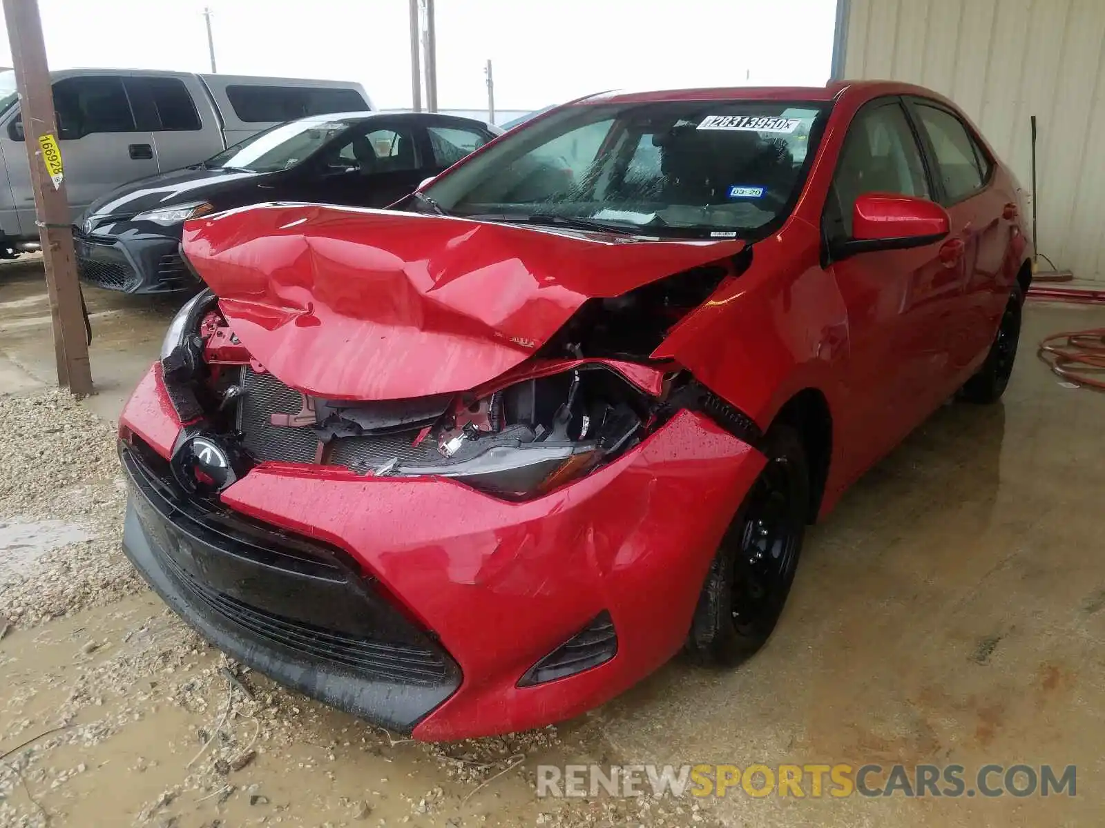 2 Photograph of a damaged car 5YFBURHE5KP940630 TOYOTA COROLLA 2019