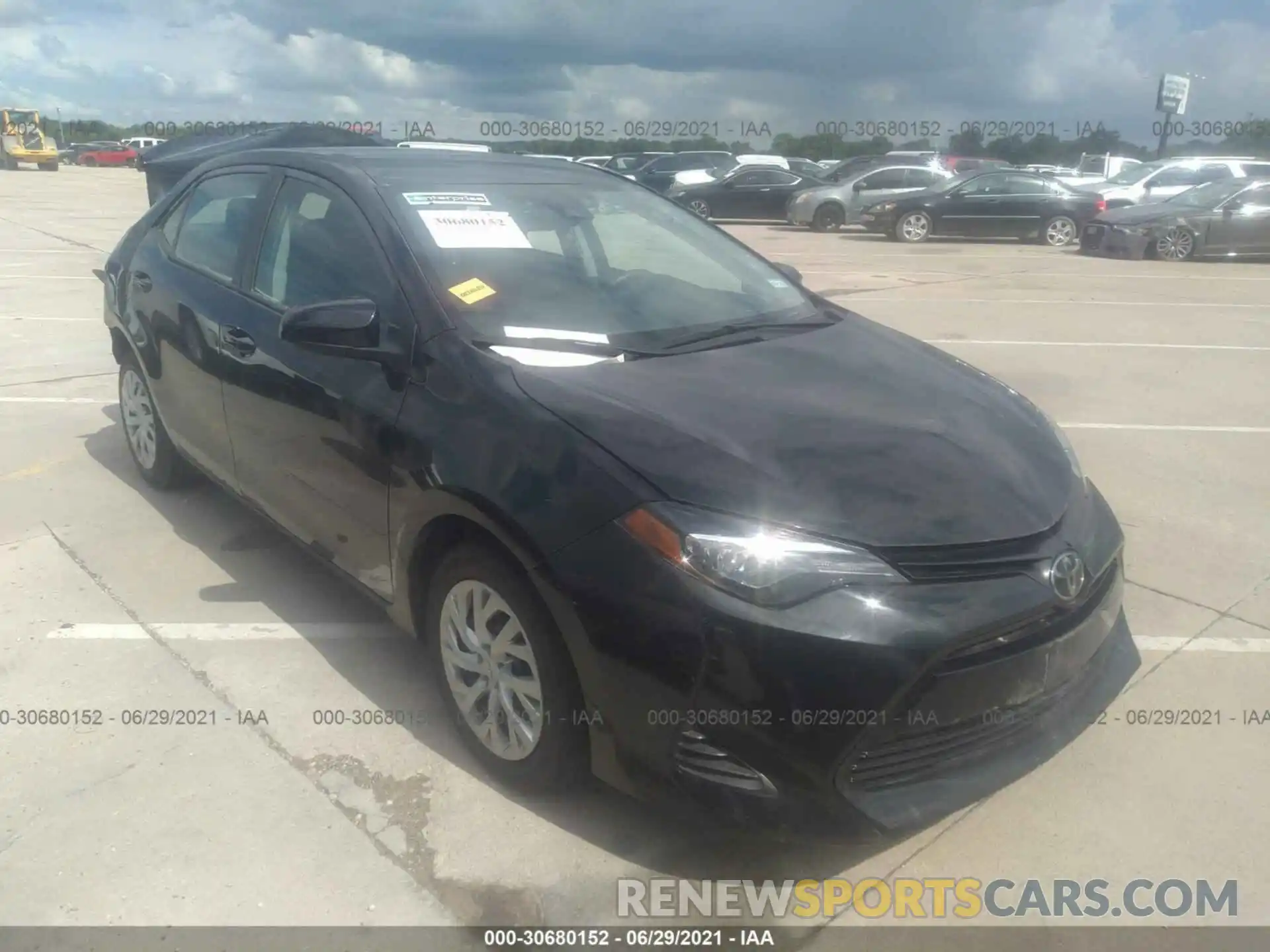 1 Photograph of a damaged car 5YFBURHE5KP940675 TOYOTA COROLLA 2019