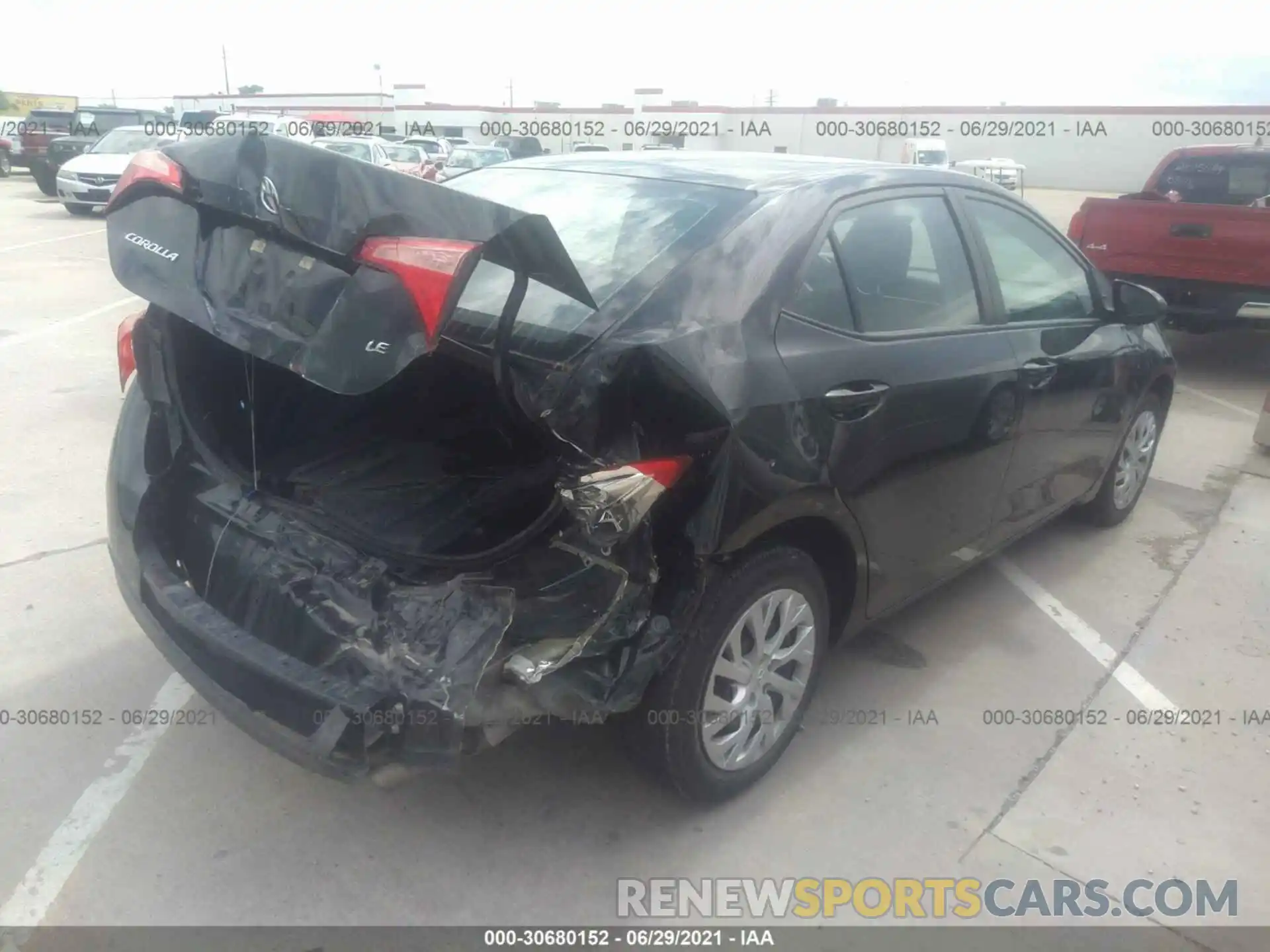 4 Photograph of a damaged car 5YFBURHE5KP940675 TOYOTA COROLLA 2019