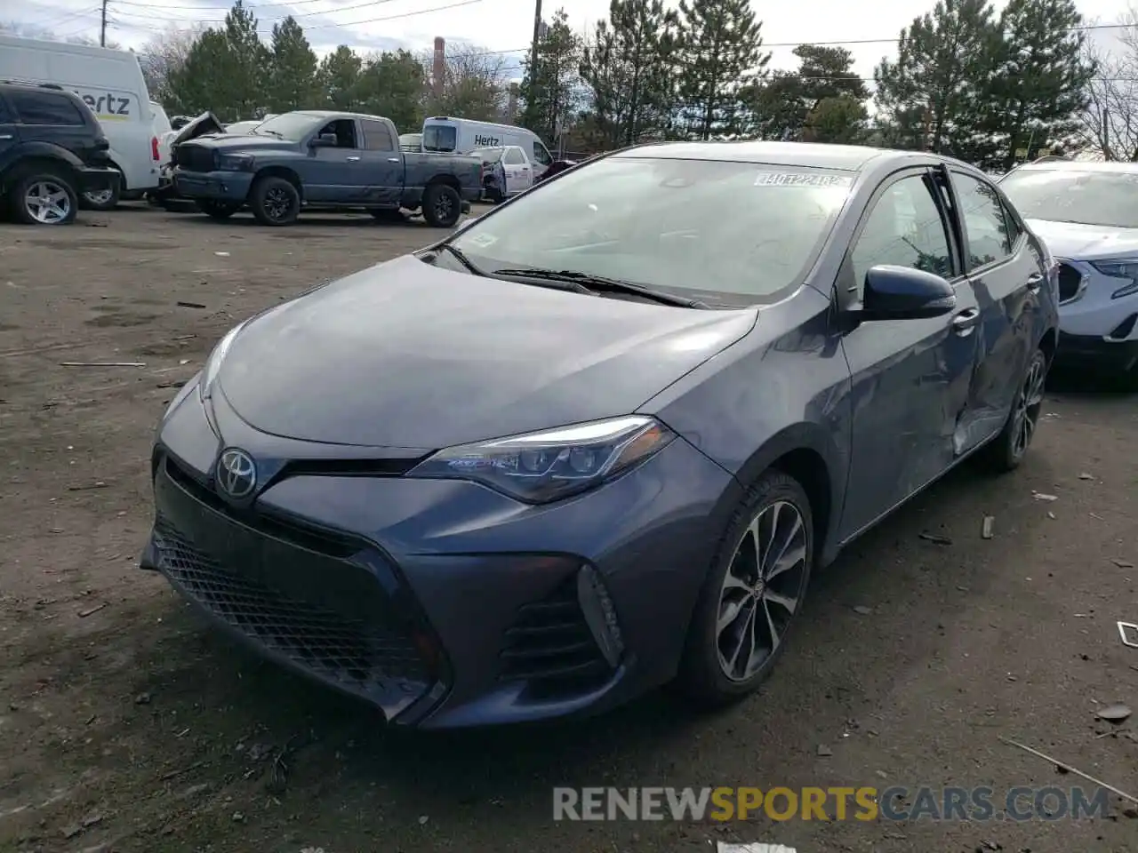 2 Photograph of a damaged car 5YFBURHE5KP941079 TOYOTA COROLLA 2019