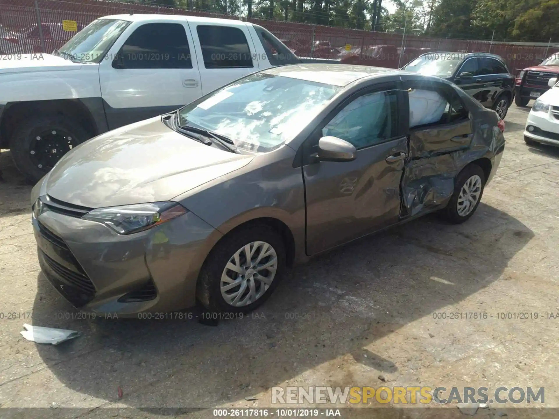 2 Photograph of a damaged car 5YFBURHE5KP941406 TOYOTA COROLLA 2019