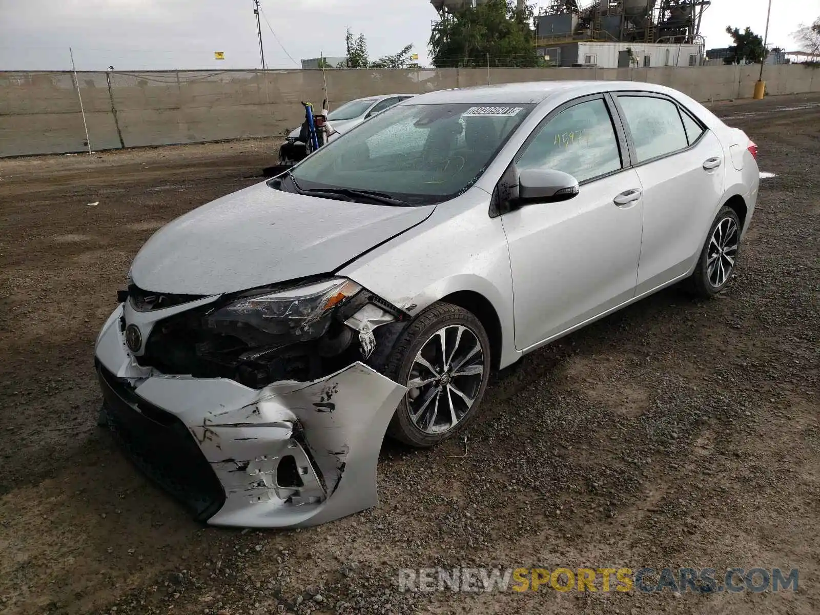 2 Photograph of a damaged car 5YFBURHE5KP941440 TOYOTA COROLLA 2019