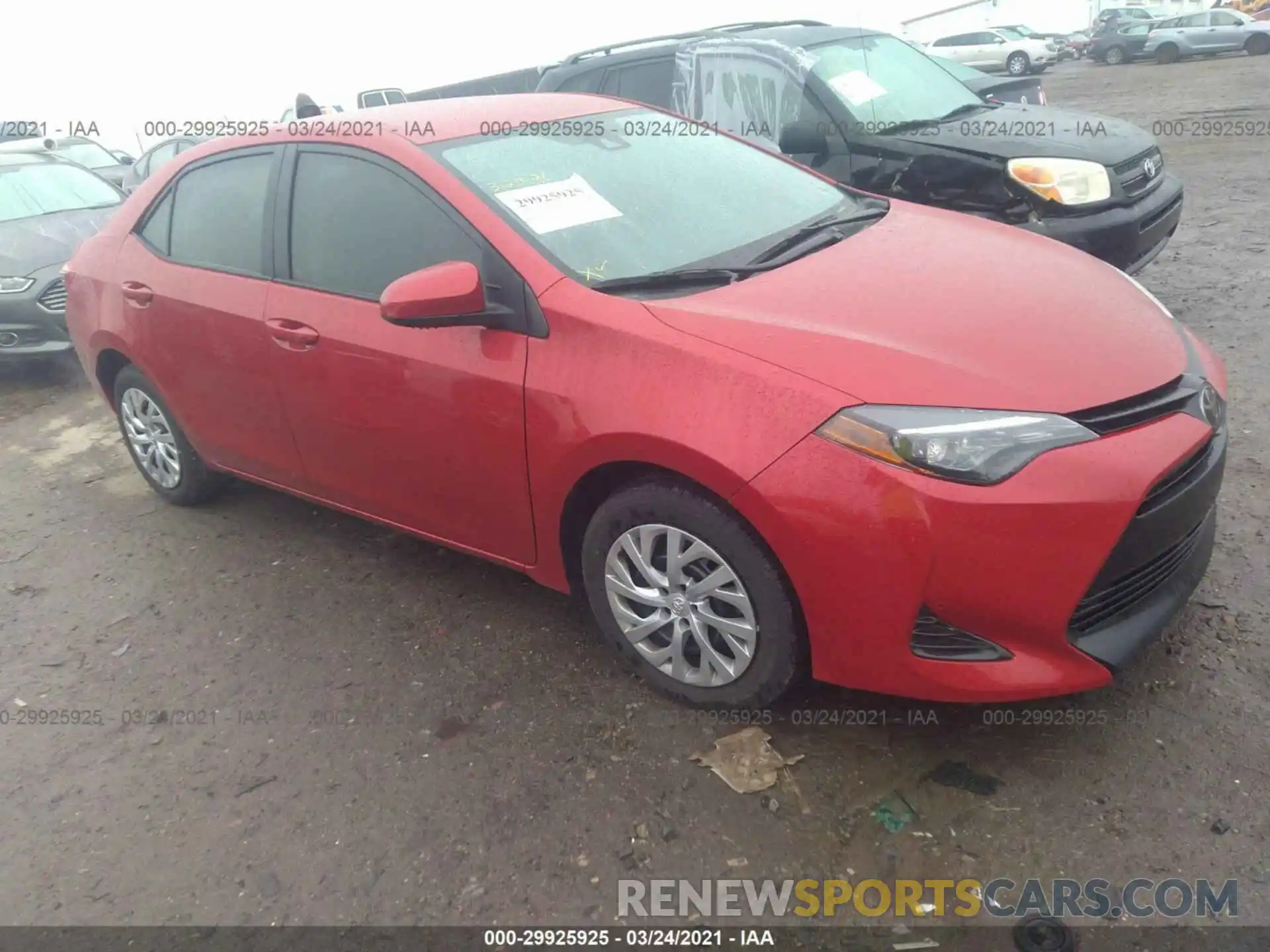 1 Photograph of a damaged car 5YFBURHE5KP941955 TOYOTA COROLLA 2019