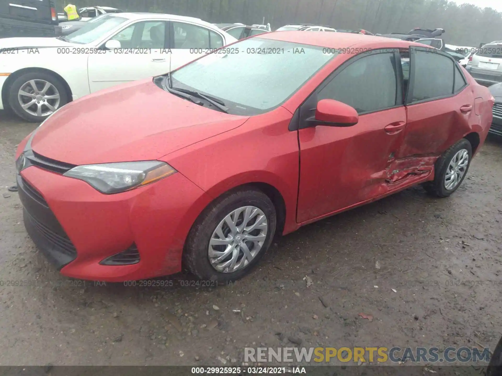 2 Photograph of a damaged car 5YFBURHE5KP941955 TOYOTA COROLLA 2019