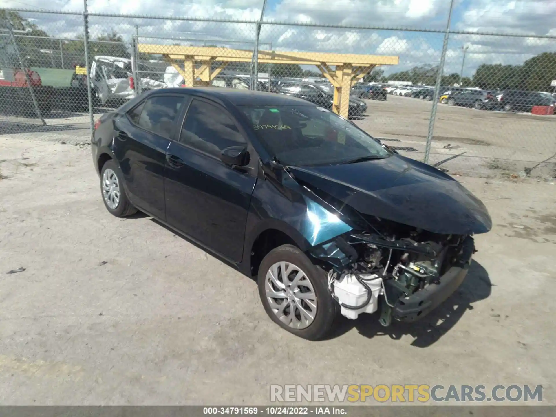 1 Photograph of a damaged car 5YFBURHE5KP942006 TOYOTA COROLLA 2019