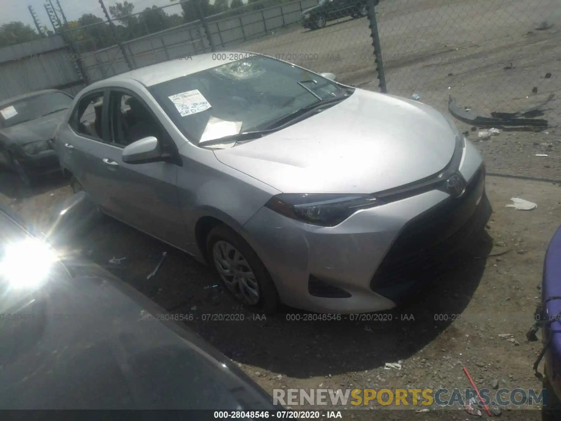 1 Photograph of a damaged car 5YFBURHE5KP942118 TOYOTA COROLLA 2019