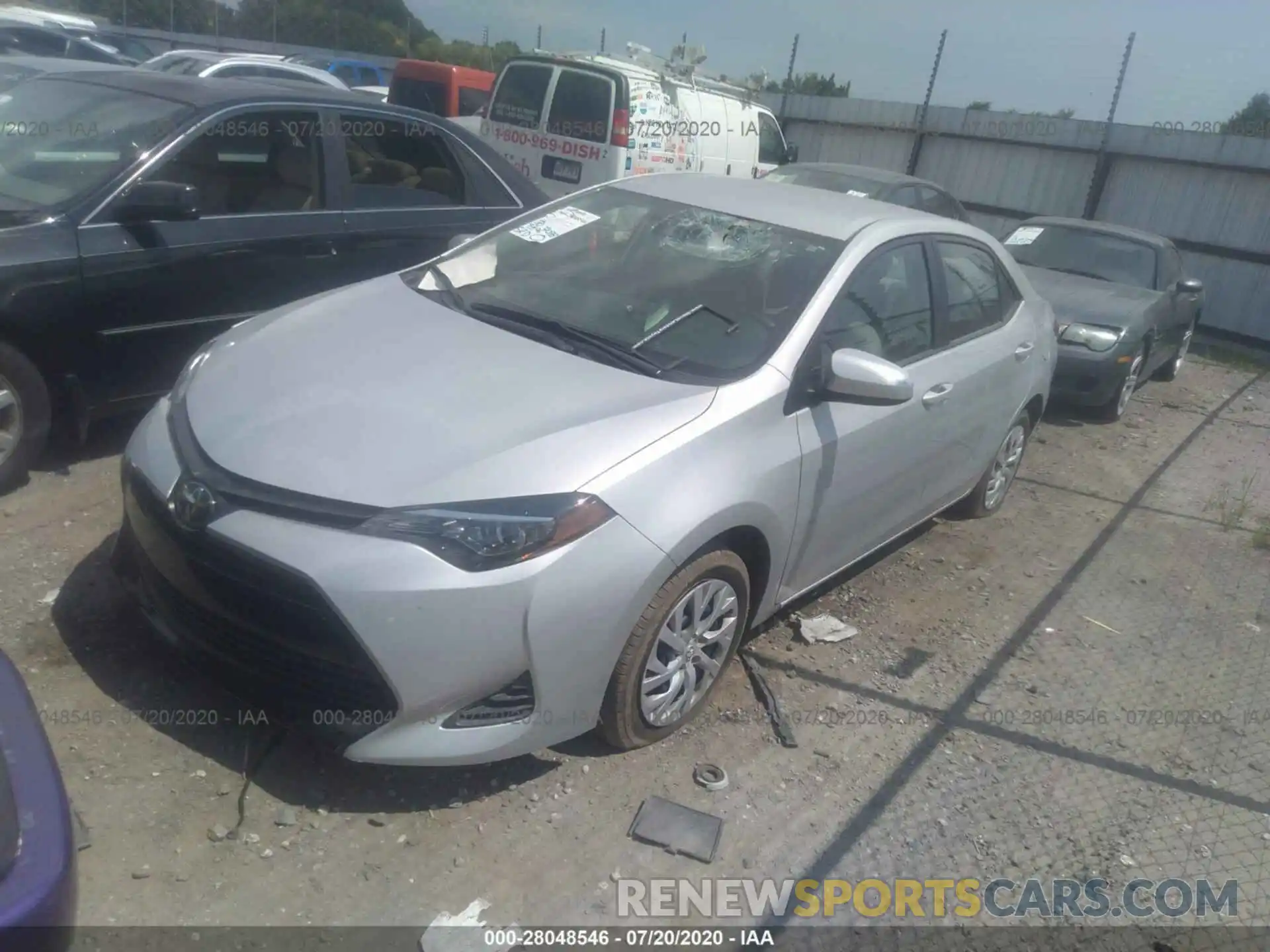 2 Photograph of a damaged car 5YFBURHE5KP942118 TOYOTA COROLLA 2019