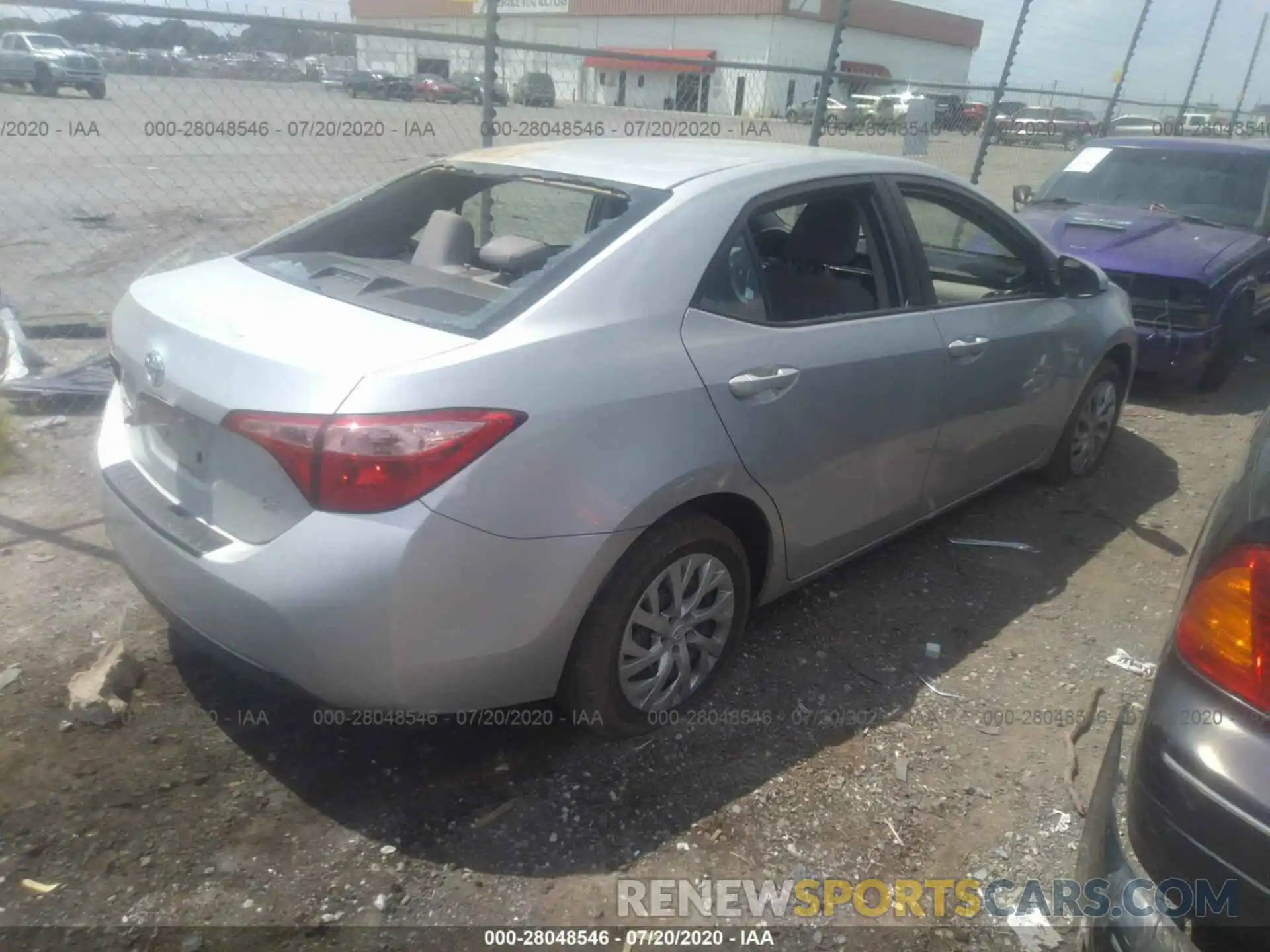 4 Photograph of a damaged car 5YFBURHE5KP942118 TOYOTA COROLLA 2019