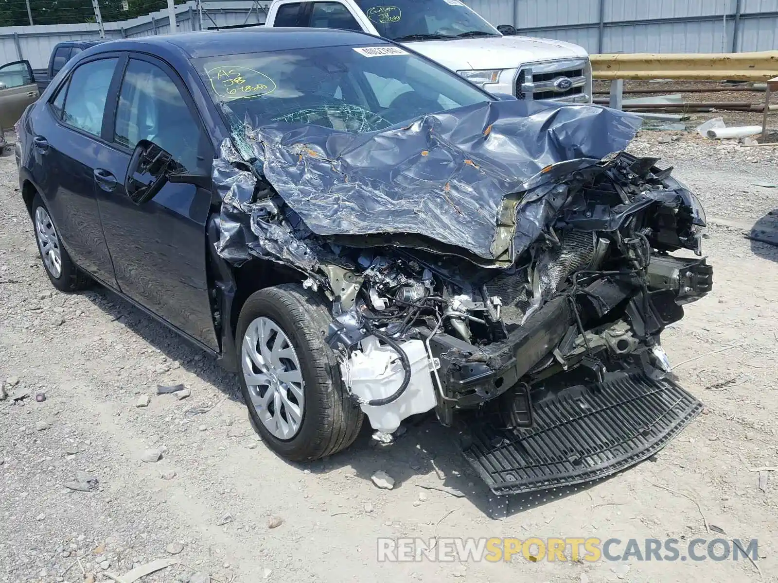 1 Photograph of a damaged car 5YFBURHE5KP942202 TOYOTA COROLLA 2019