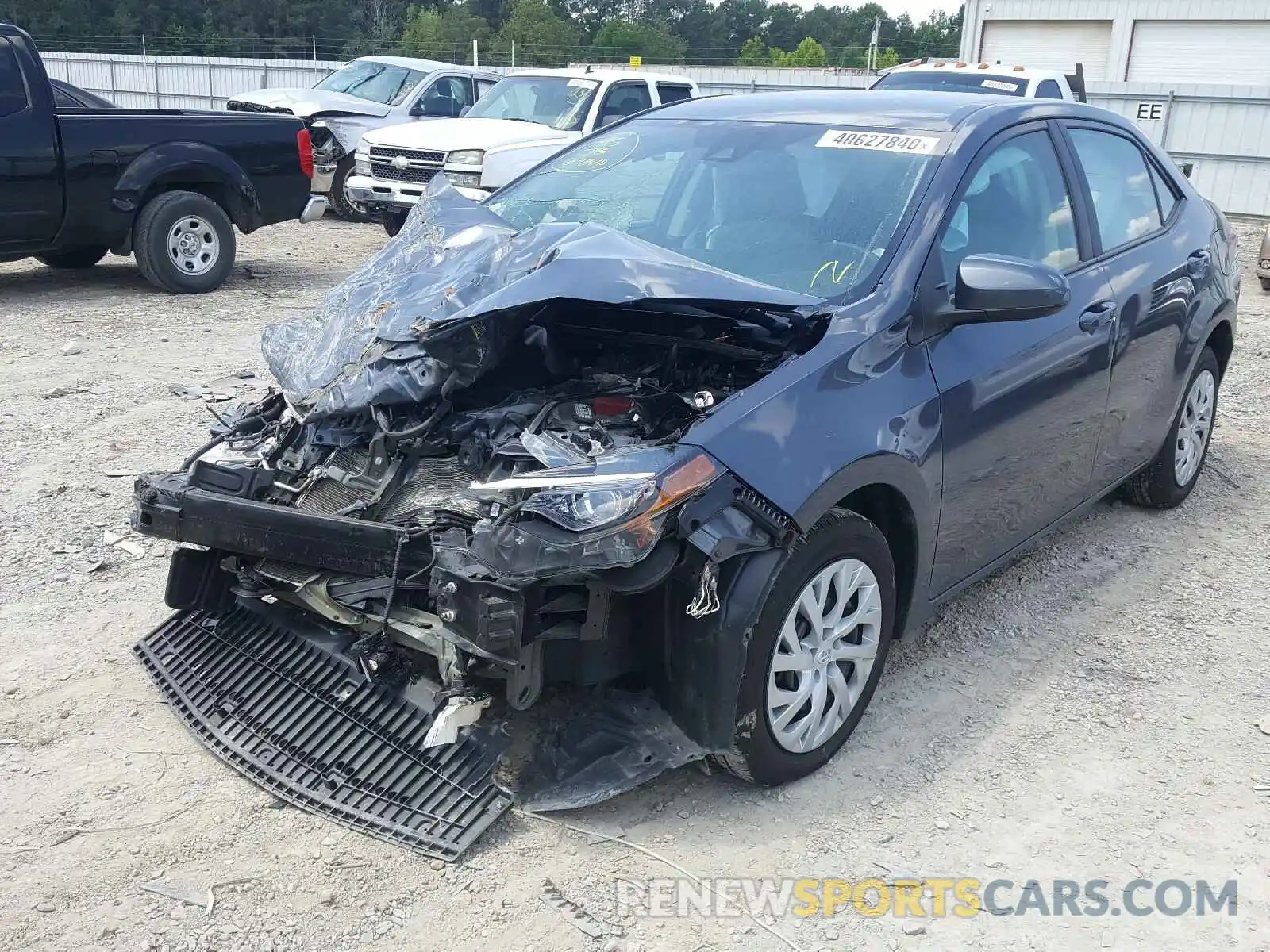 2 Photograph of a damaged car 5YFBURHE5KP942202 TOYOTA COROLLA 2019