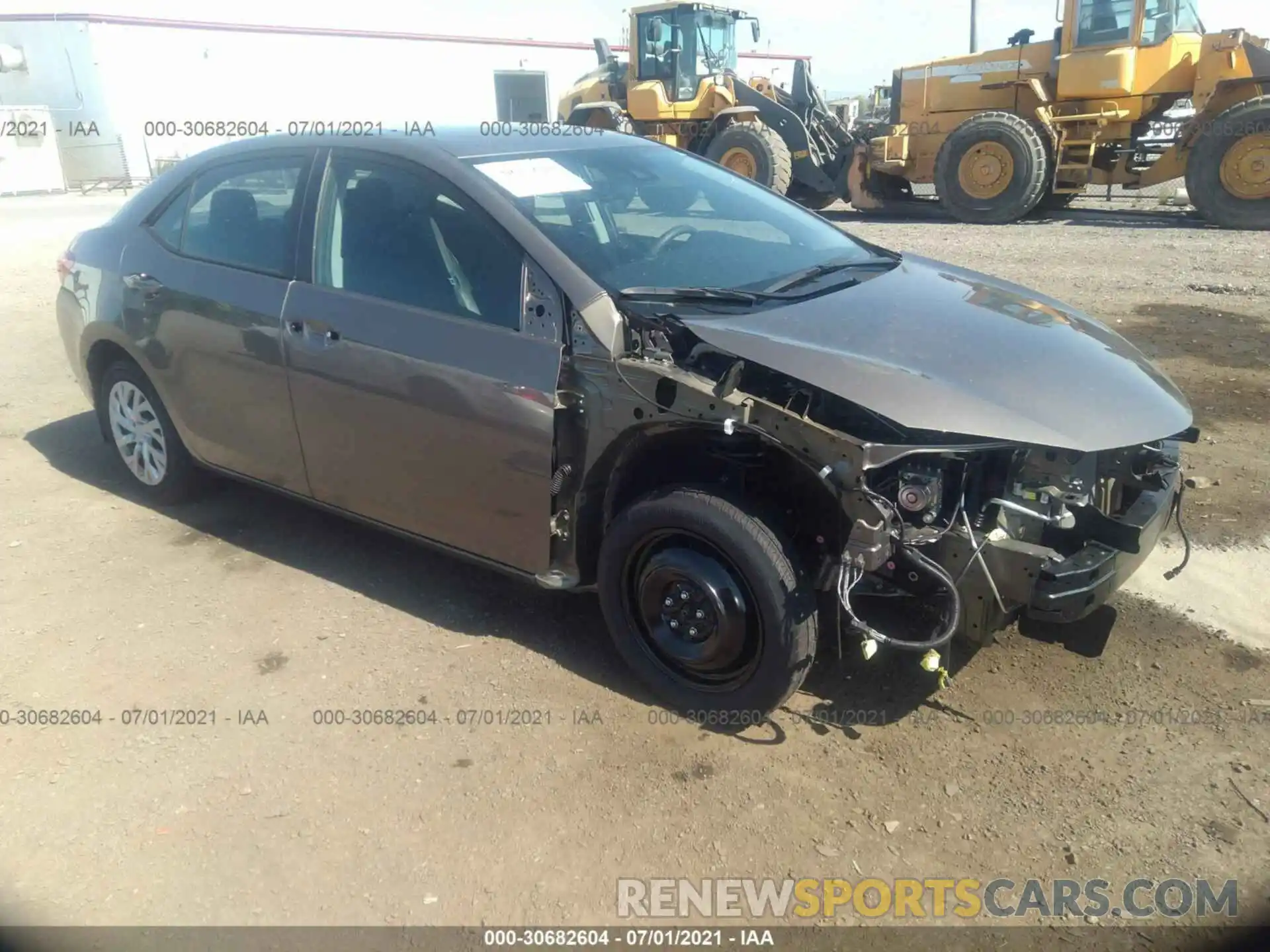 1 Photograph of a damaged car 5YFBURHE5KP942216 TOYOTA COROLLA 2019