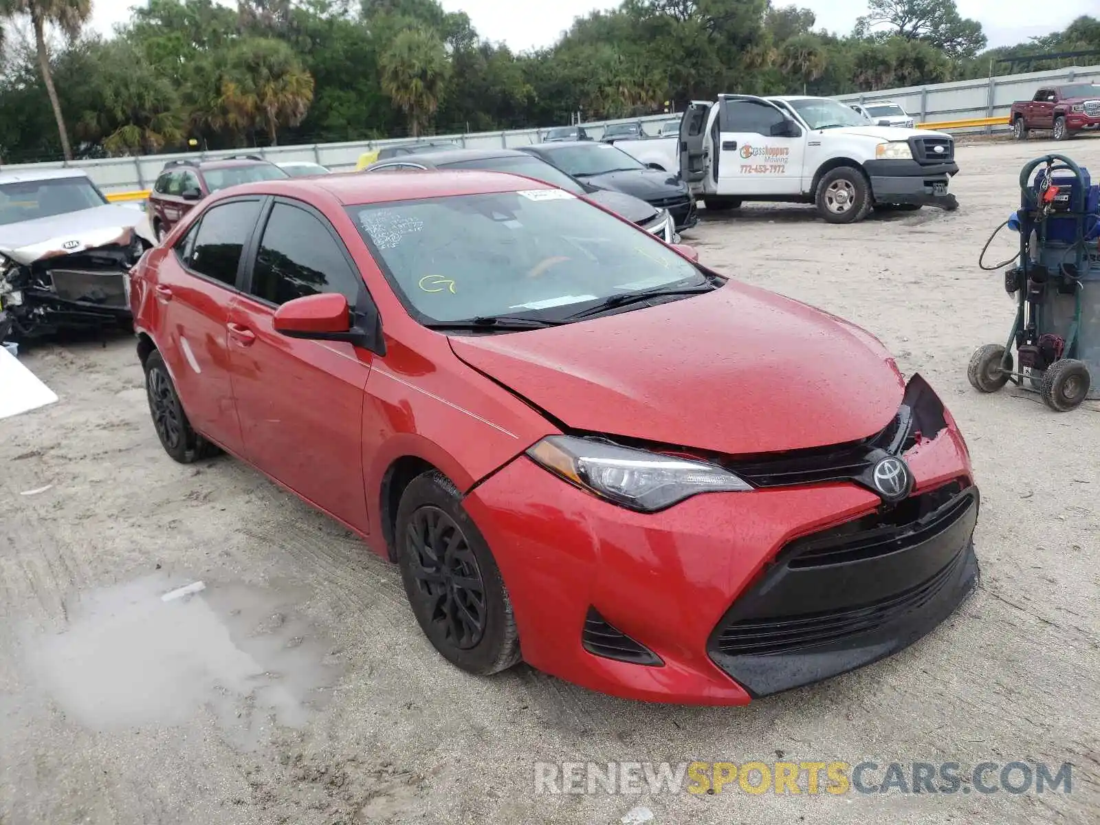 1 Photograph of a damaged car 5YFBURHE5KP942278 TOYOTA COROLLA 2019