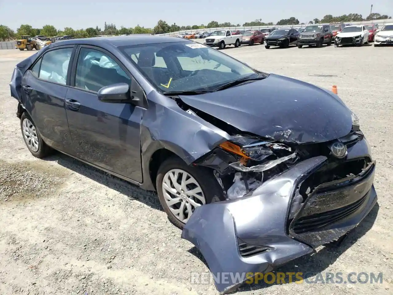 1 Photograph of a damaged car 5YFBURHE5KP942667 TOYOTA COROLLA 2019