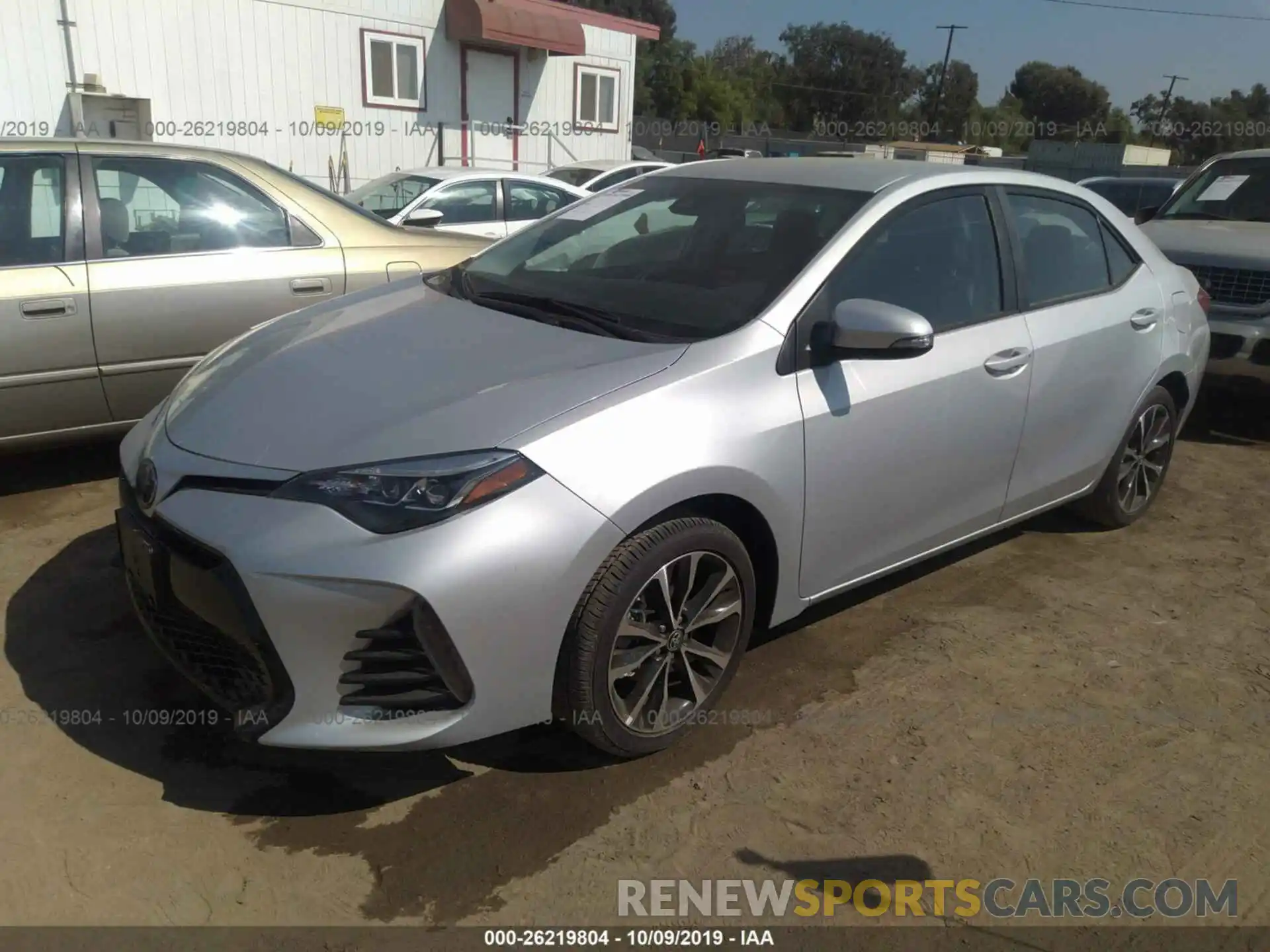 2 Photograph of a damaged car 5YFBURHE5KP943043 TOYOTA COROLLA 2019