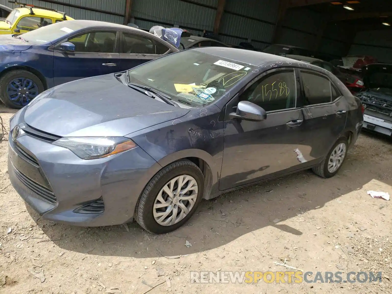 2 Photograph of a damaged car 5YFBURHE5KP943298 TOYOTA COROLLA 2019