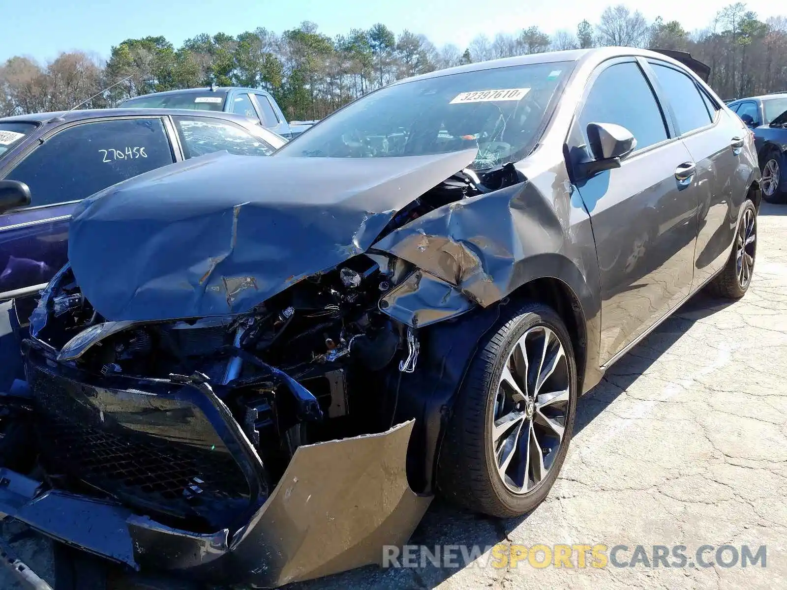 2 Photograph of a damaged car 5YFBURHE5KP943382 TOYOTA COROLLA 2019