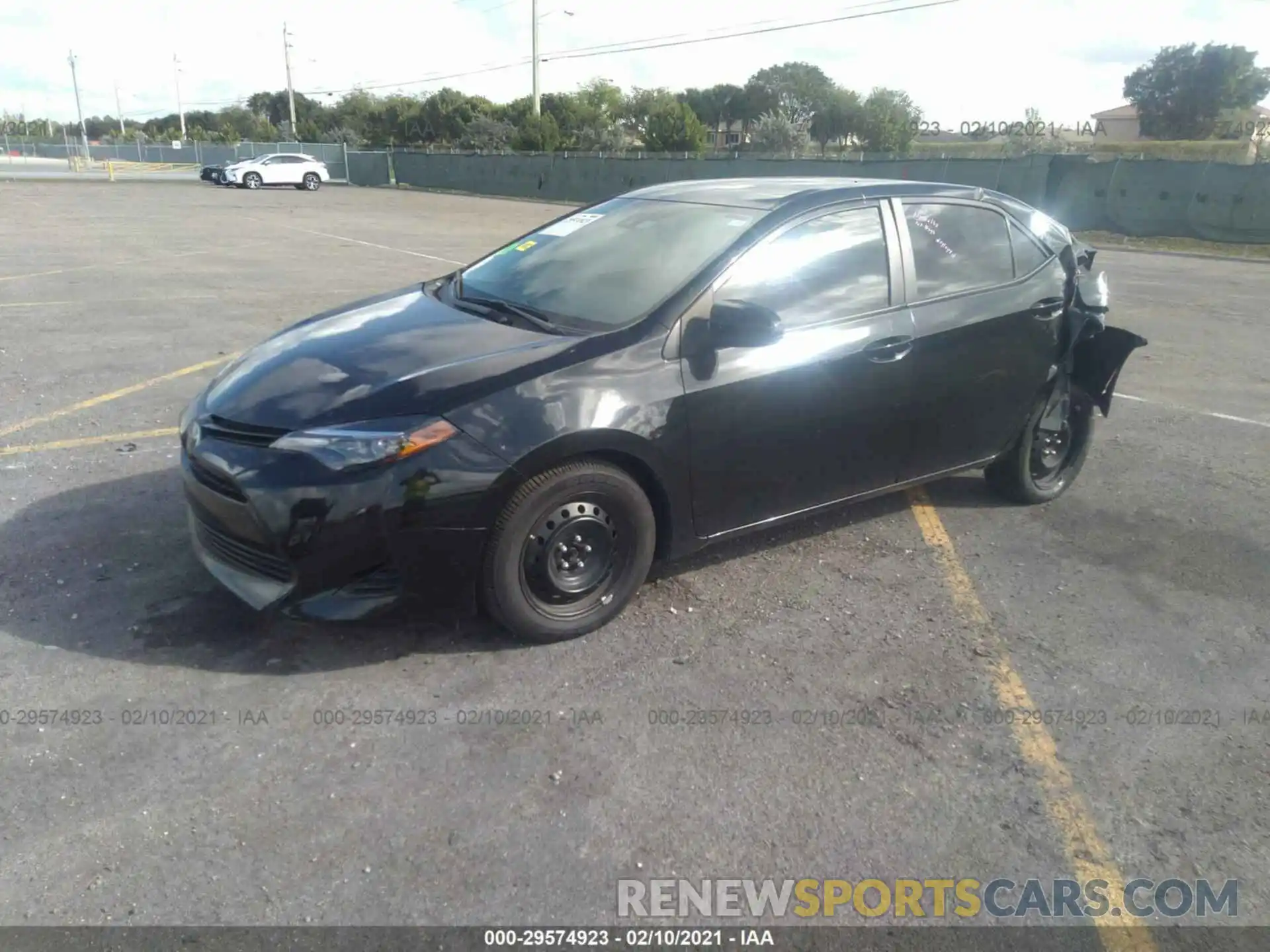 2 Photograph of a damaged car 5YFBURHE5KP943995 TOYOTA COROLLA 2019