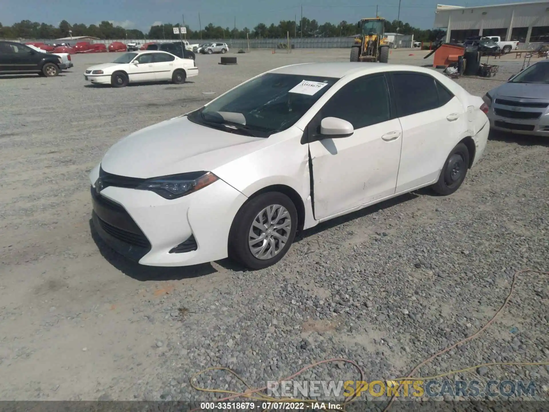 2 Photograph of a damaged car 5YFBURHE5KP944029 TOYOTA COROLLA 2019