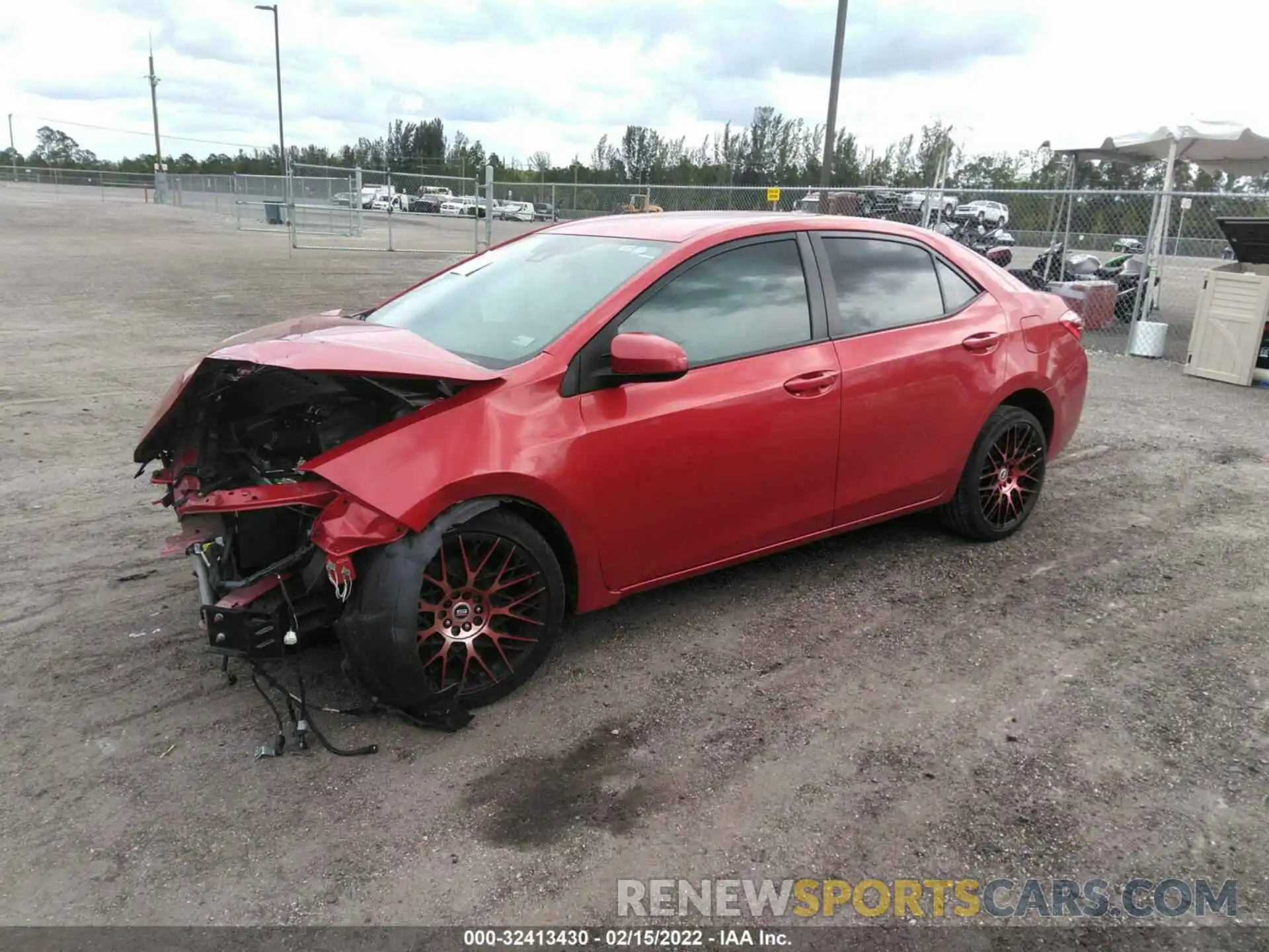 2 Photograph of a damaged car 5YFBURHE5KP944046 TOYOTA COROLLA 2019