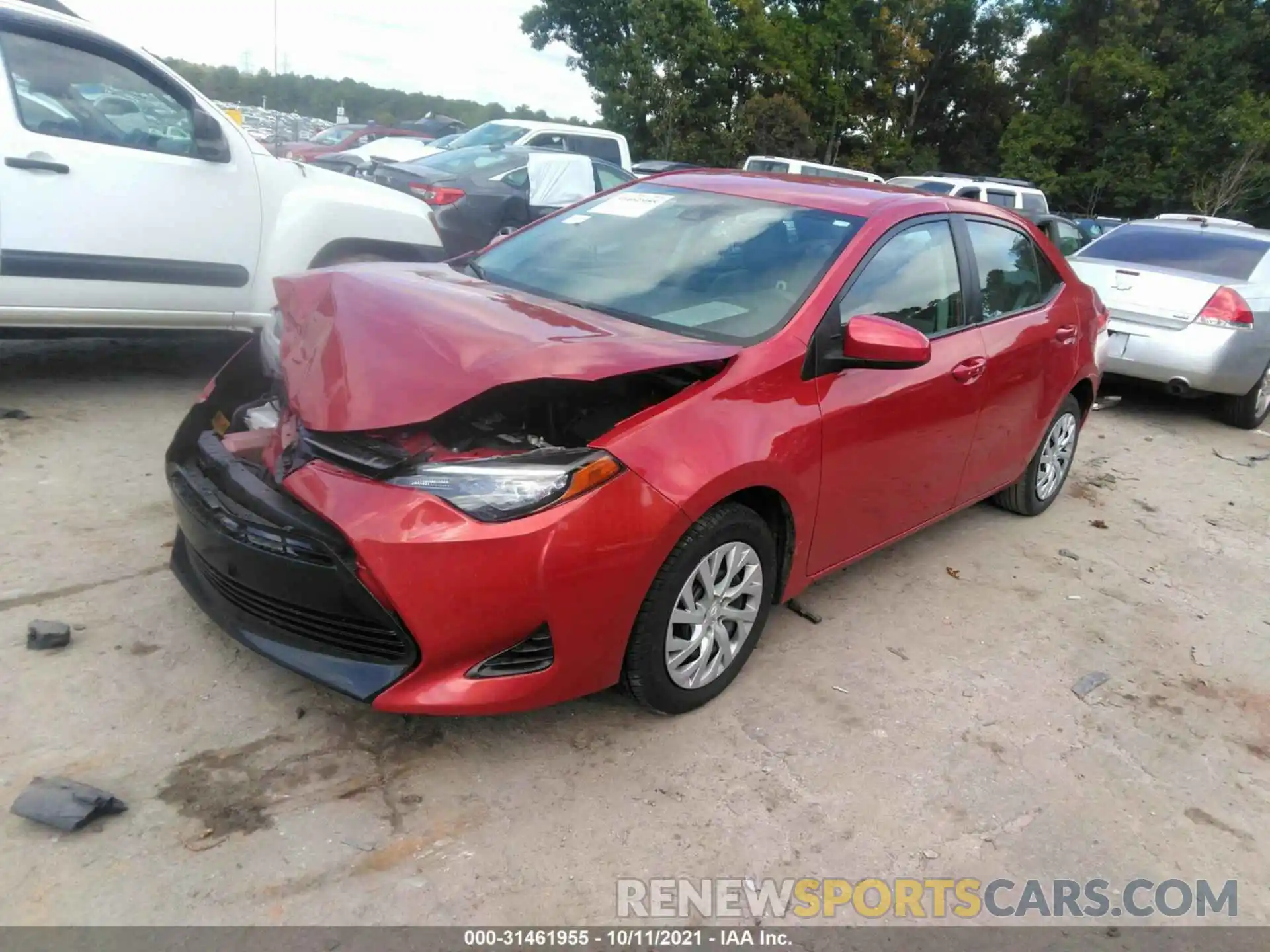 2 Photograph of a damaged car 5YFBURHE5KP944659 TOYOTA COROLLA 2019