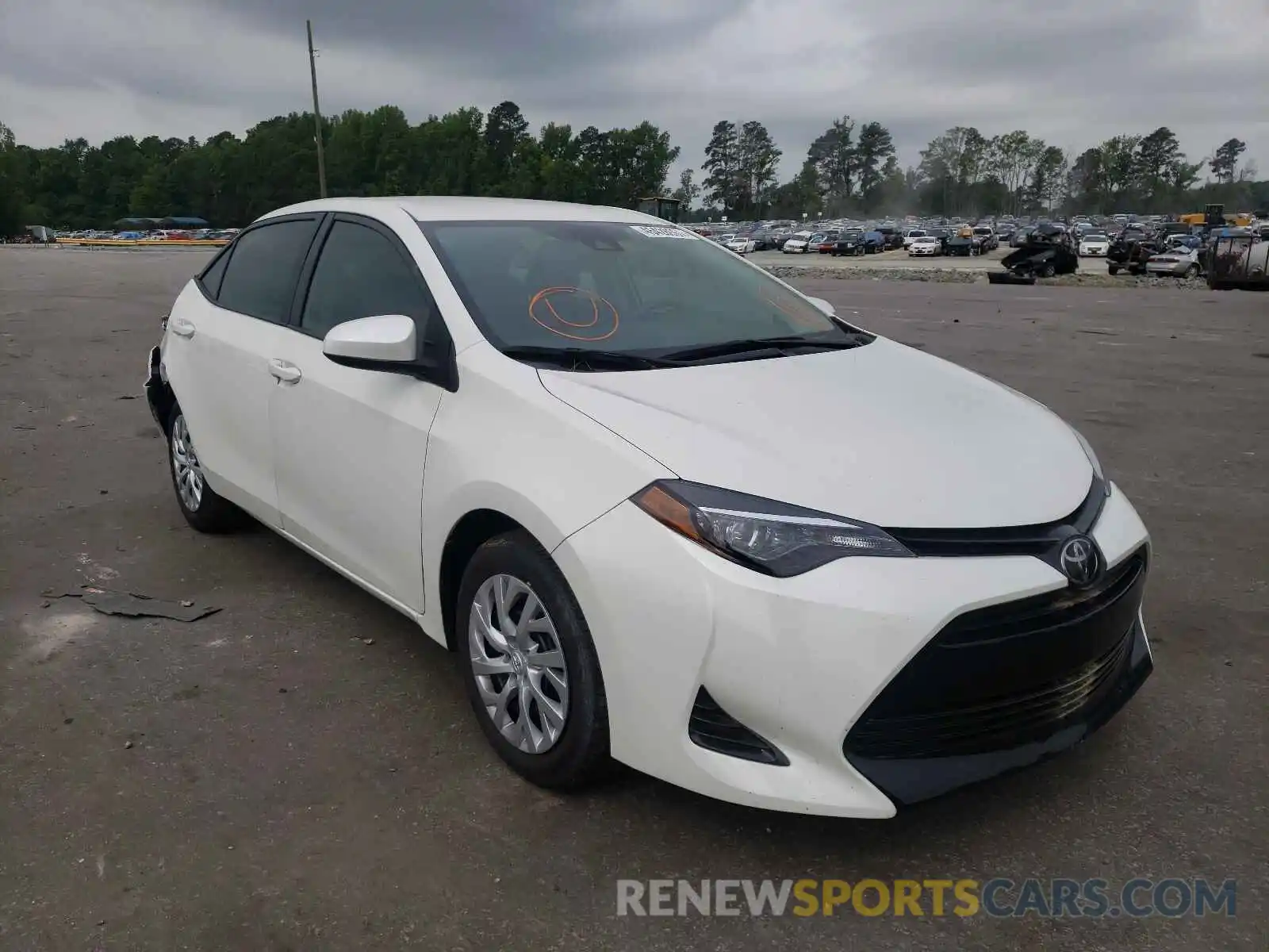 1 Photograph of a damaged car 5YFBURHE5KP945634 TOYOTA COROLLA 2019