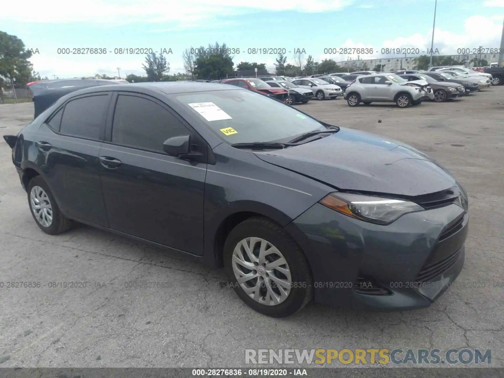 1 Photograph of a damaged car 5YFBURHE5KP945682 TOYOTA COROLLA 2019