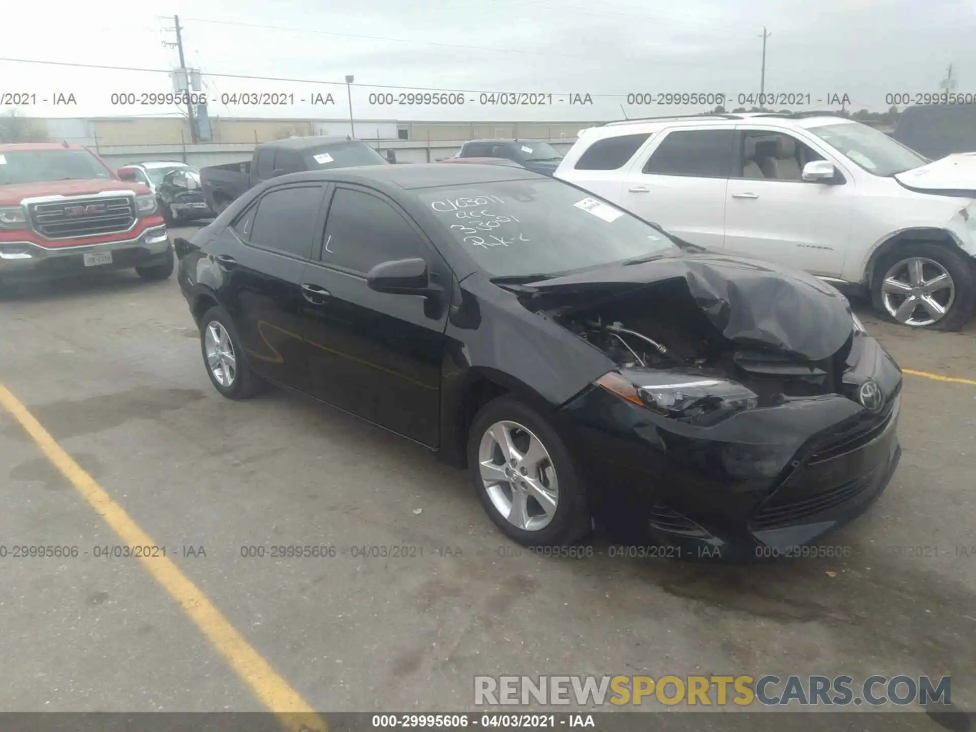 1 Photograph of a damaged car 5YFBURHE5KP946041 TOYOTA COROLLA 2019