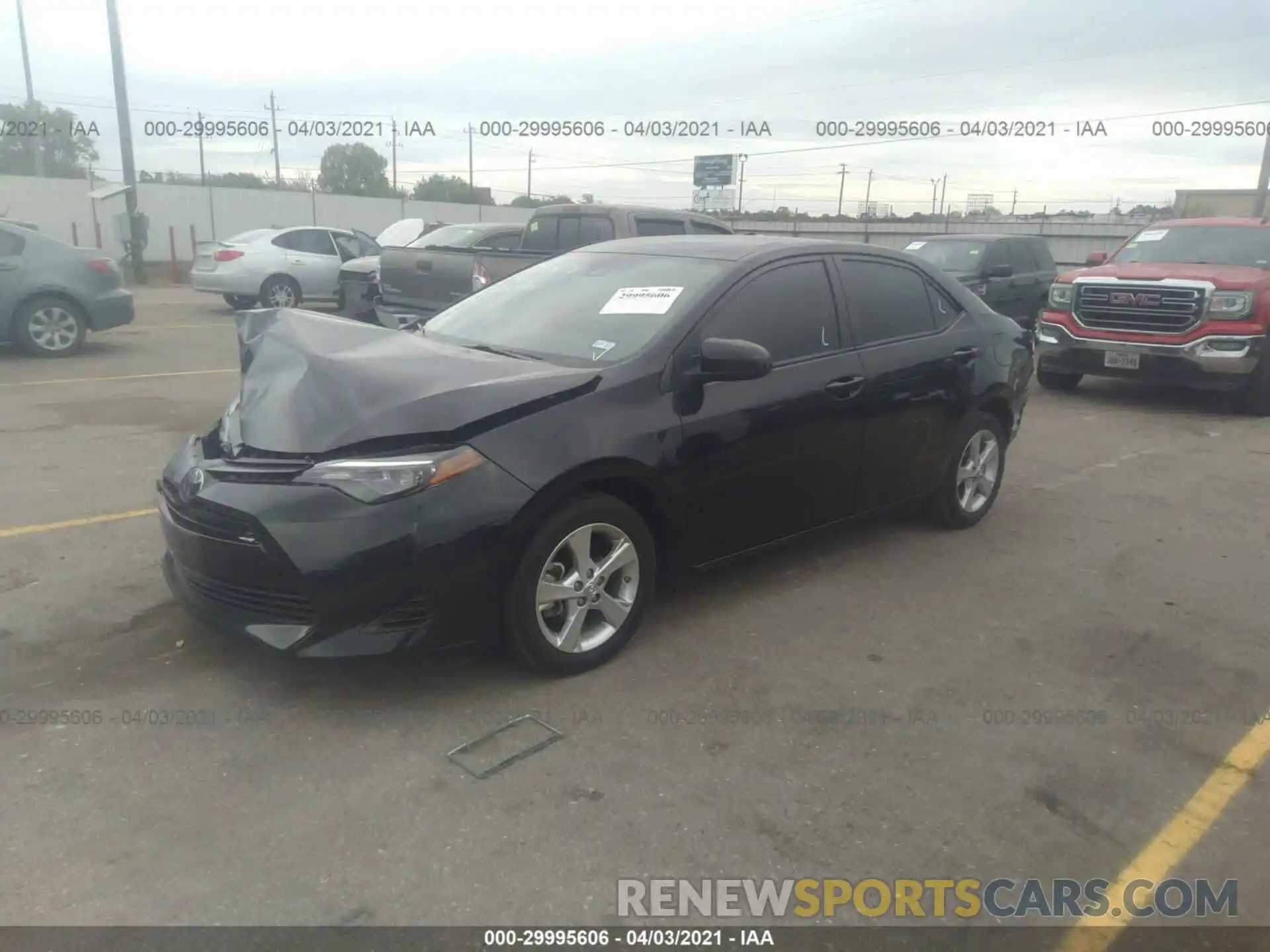 2 Photograph of a damaged car 5YFBURHE5KP946041 TOYOTA COROLLA 2019