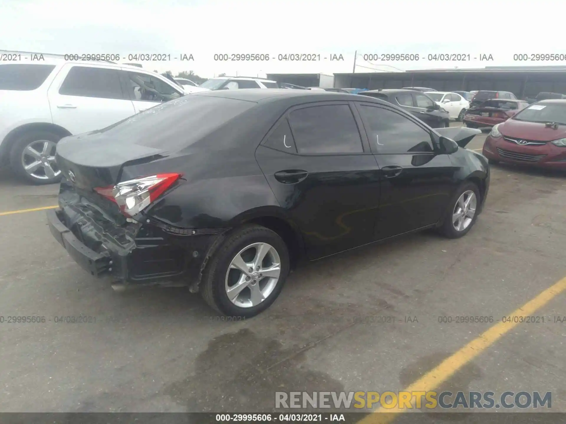 4 Photograph of a damaged car 5YFBURHE5KP946041 TOYOTA COROLLA 2019