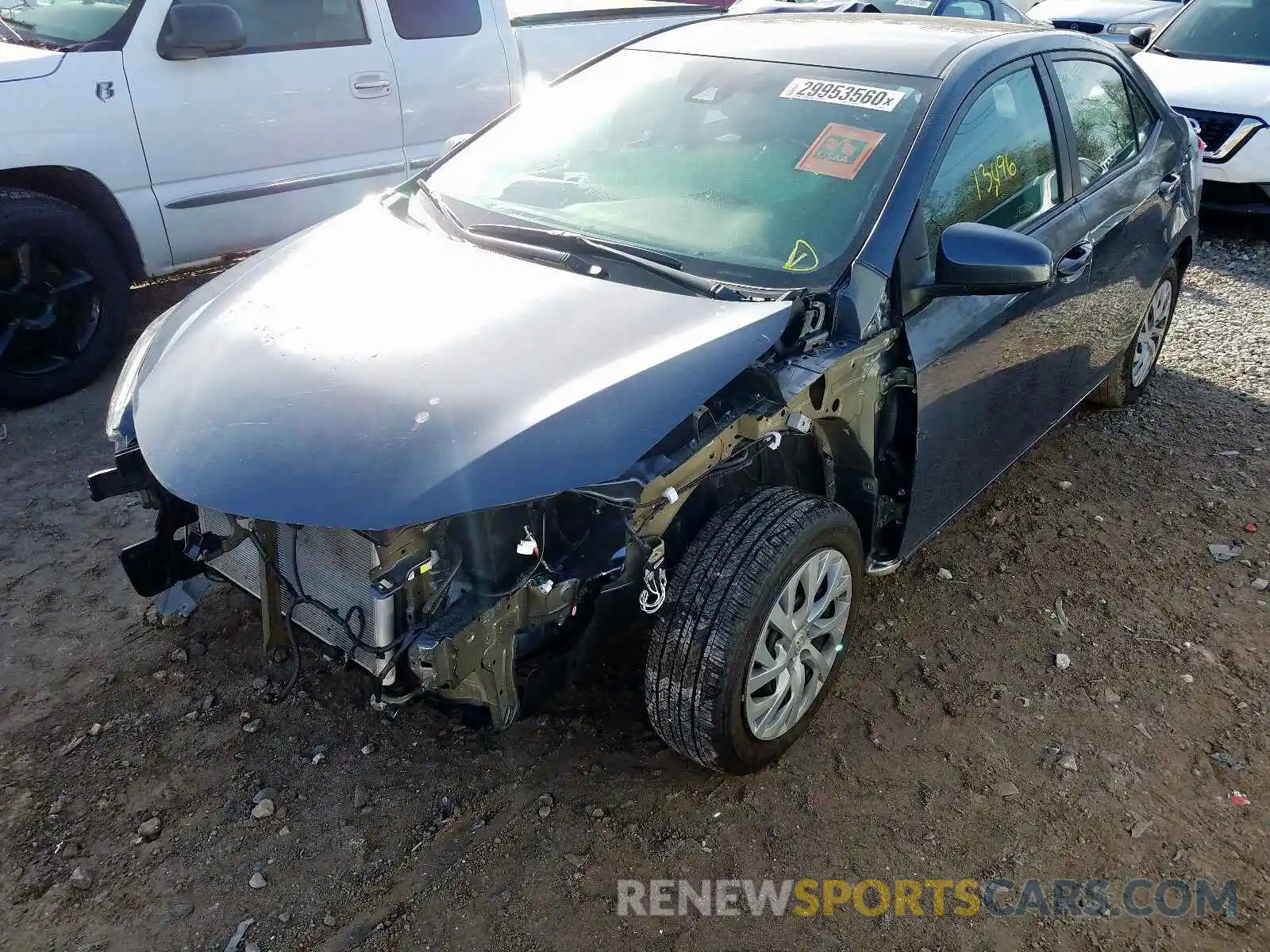 2 Photograph of a damaged car 5YFBURHE5KP946136 TOYOTA COROLLA 2019