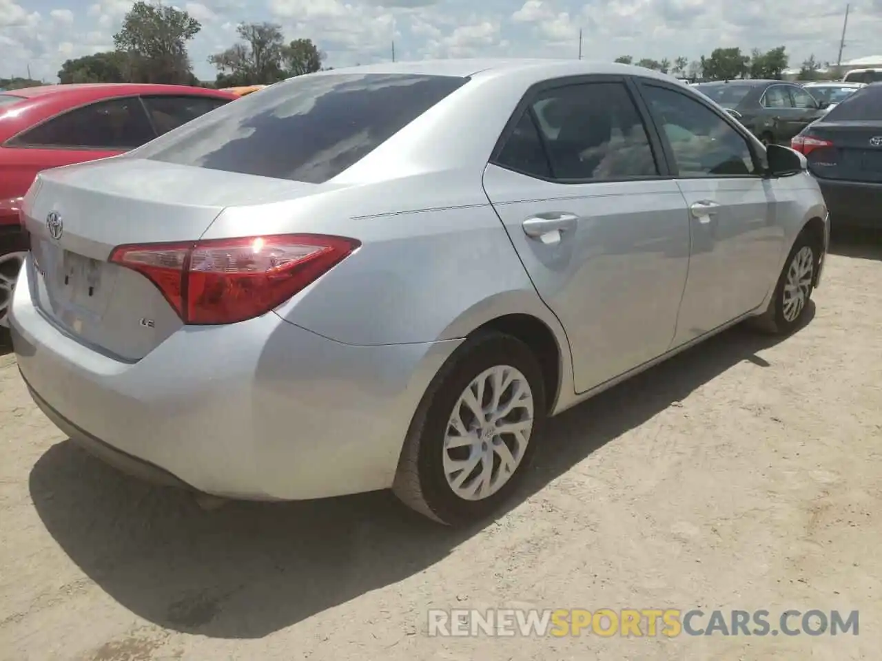 4 Photograph of a damaged car 5YFBURHE5KP946332 TOYOTA COROLLA 2019