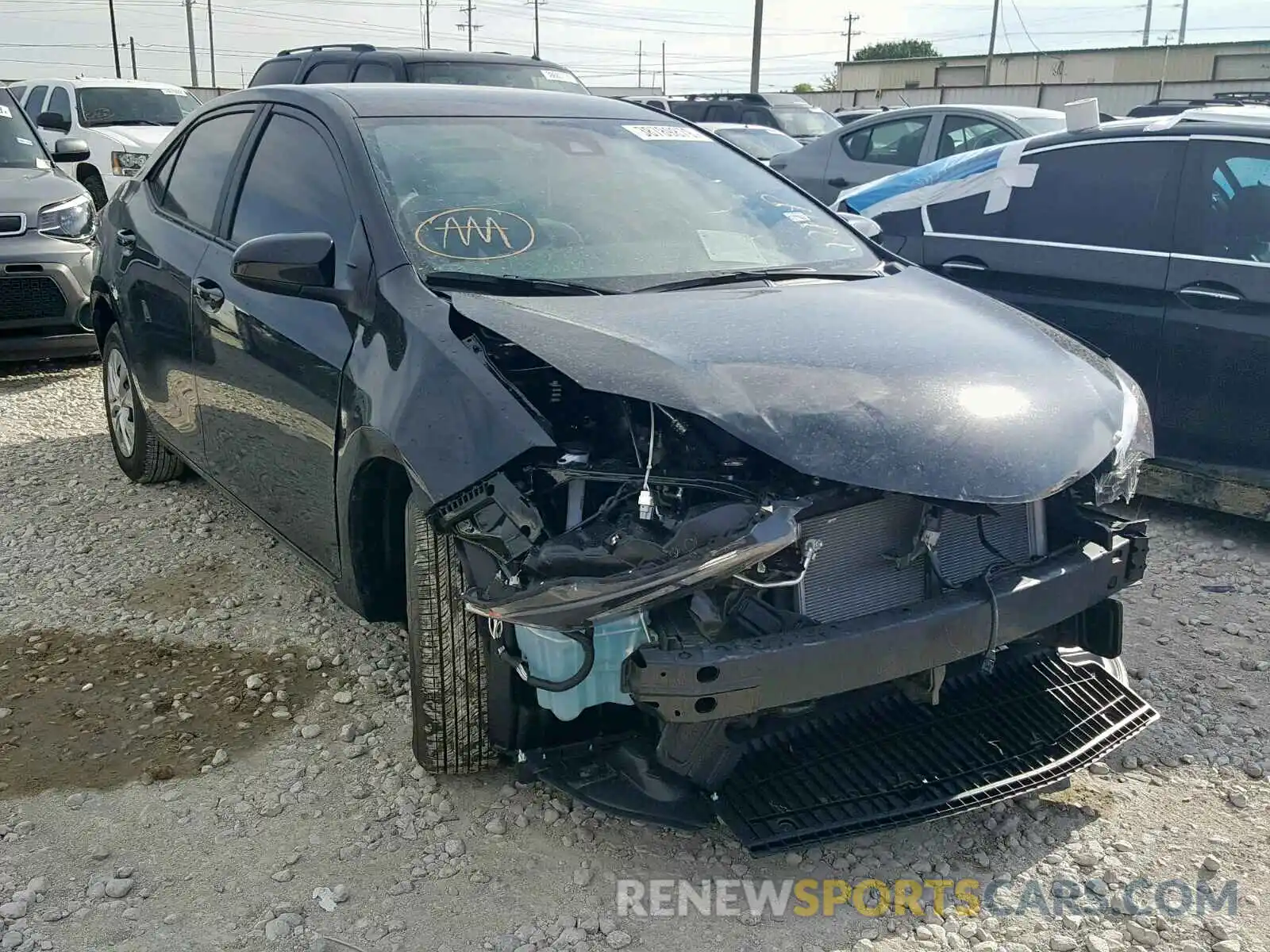 1 Photograph of a damaged car 5YFBURHE5KP946427 TOYOTA COROLLA 2019